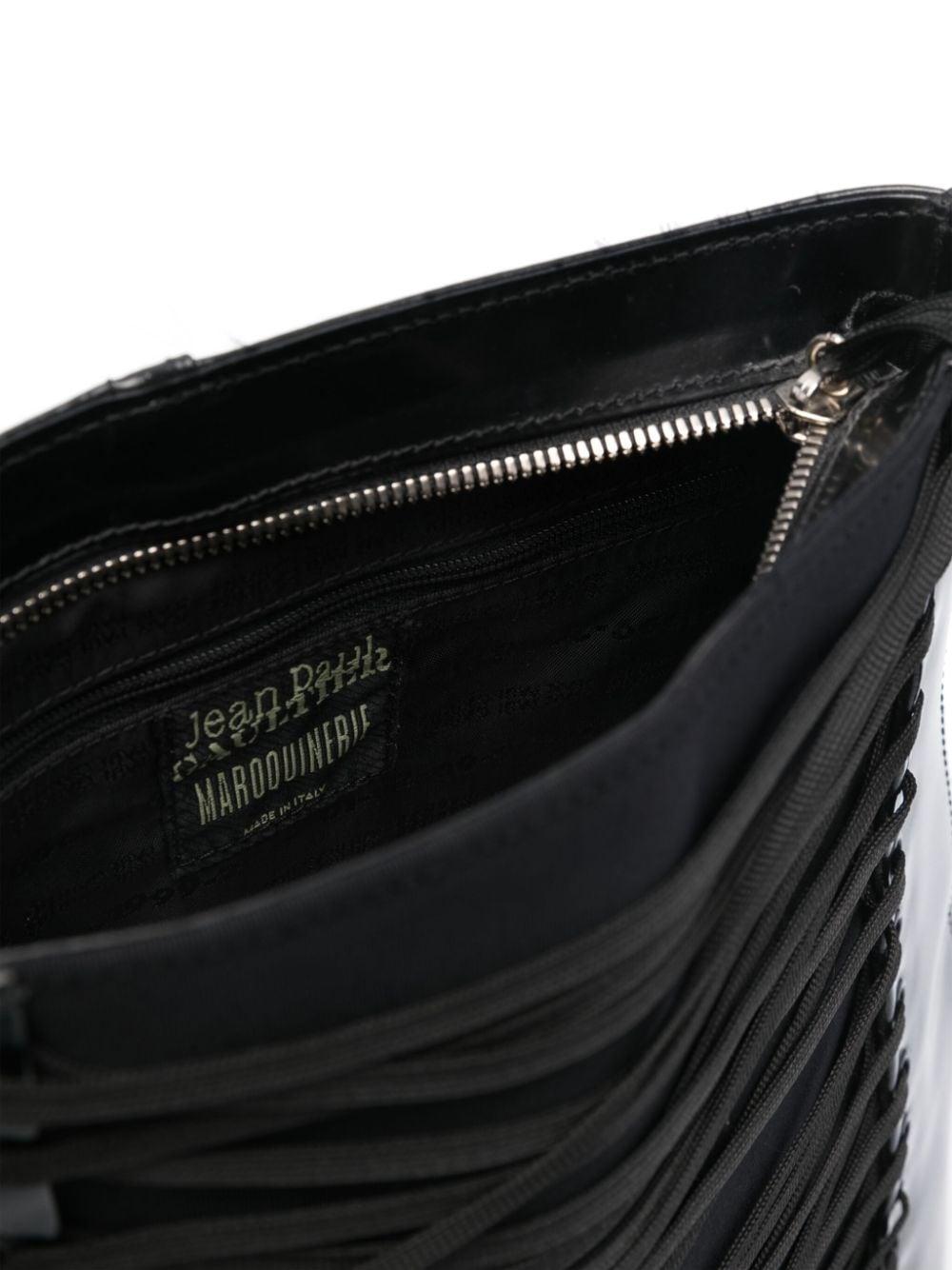 Jean Paul Gaultier Black Corset Leather Shoulder Bag For Sale 1