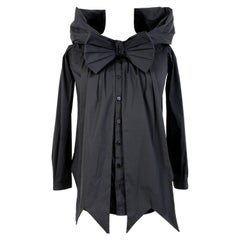Vintage Jean Paul Gaultier Black Cotton Elegant Shirt
