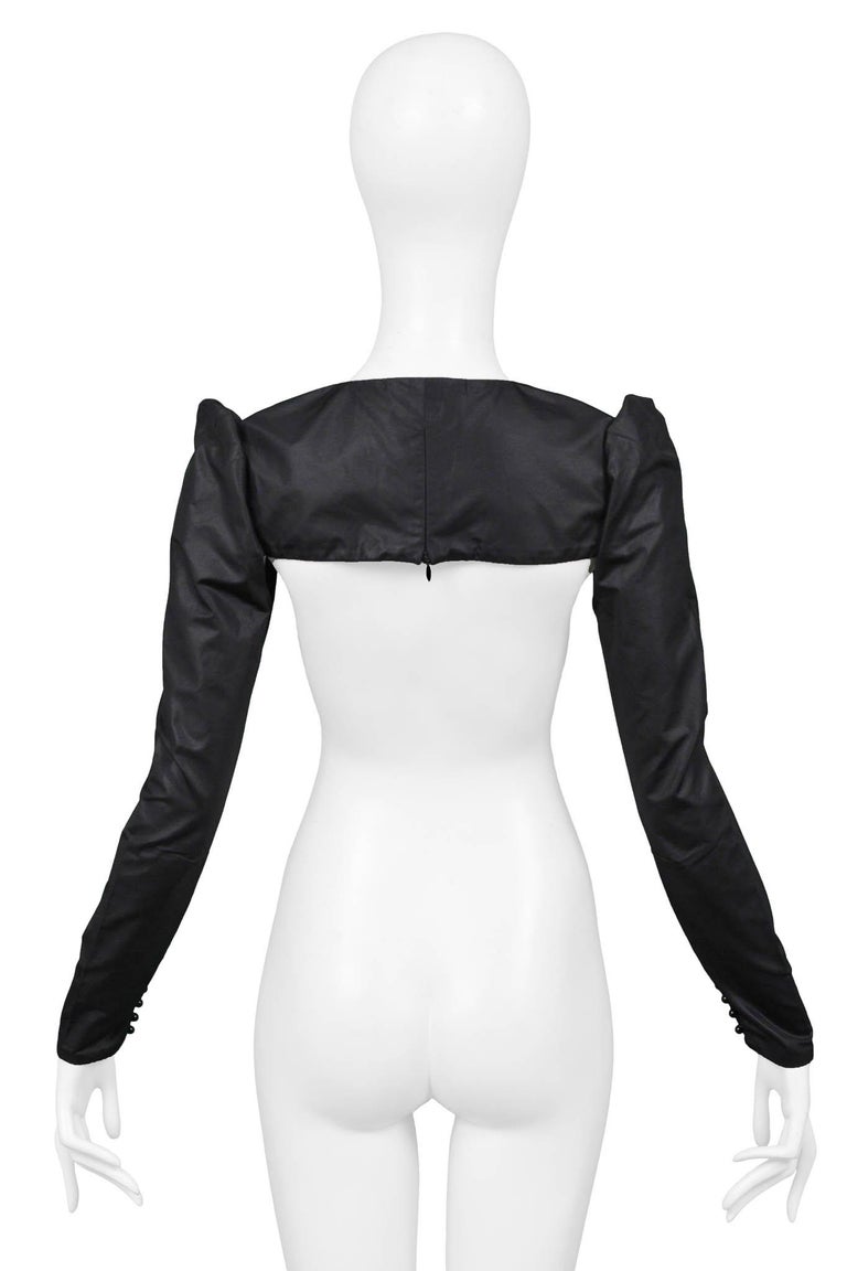 Jean Paul Gaultier Black Cropped Mini Jacket For Sale 1