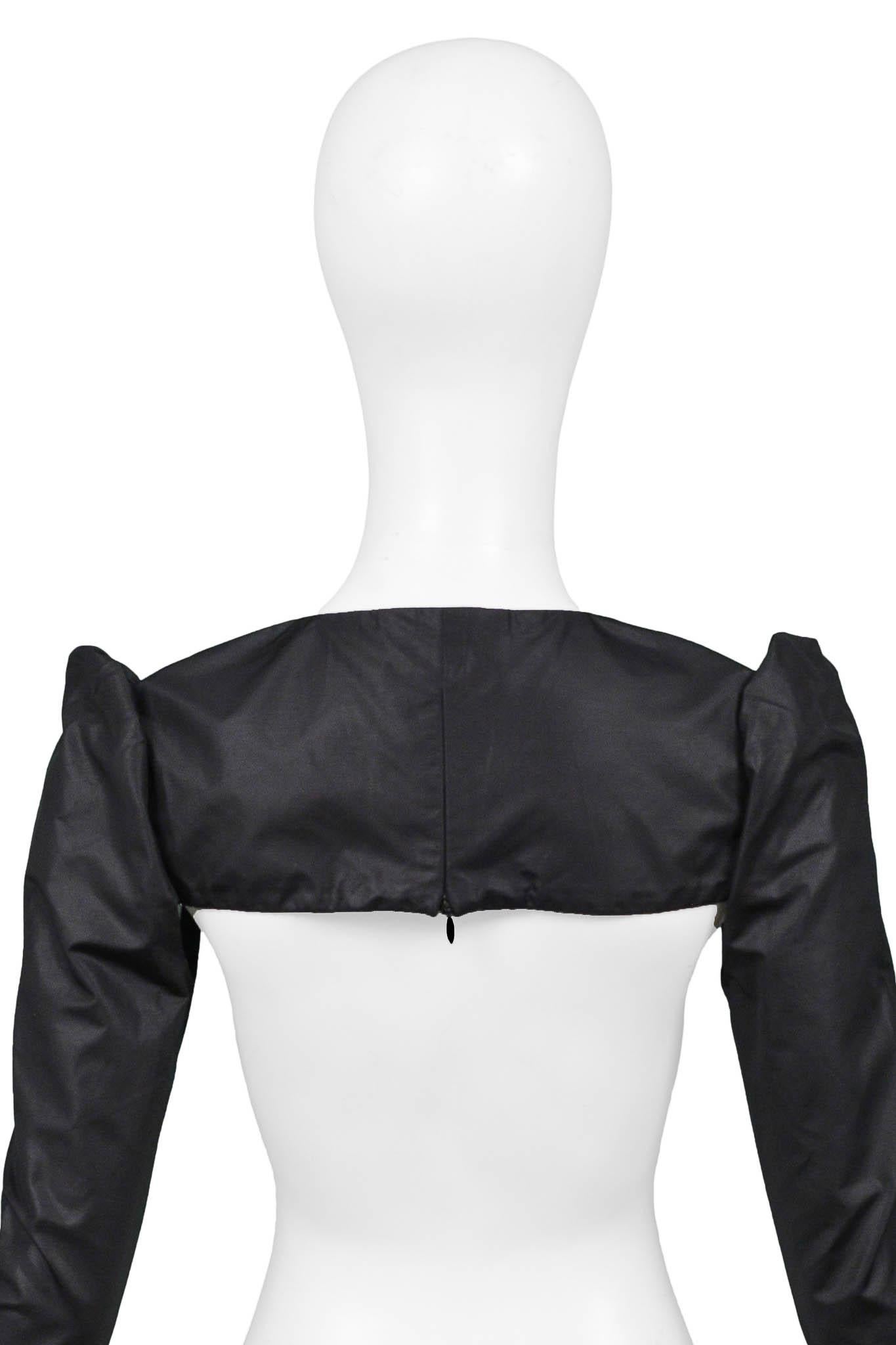 Jean Paul Gaultier Black Cropped Mini Jacket For Sale 2