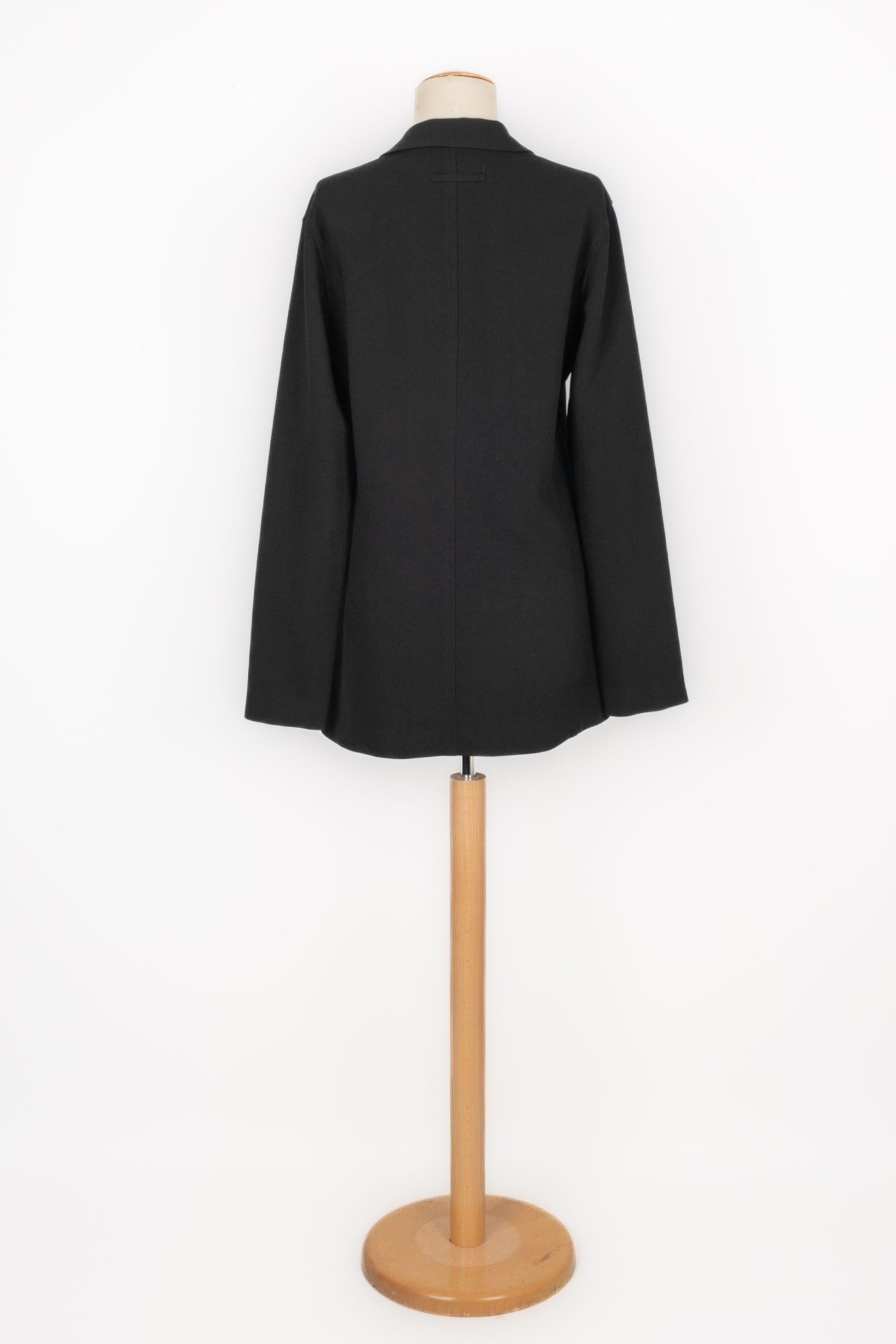 Jean-Paul Gaultier Black Fabric Jacket In Excellent Condition For Sale In SAINT-OUEN-SUR-SEINE, FR