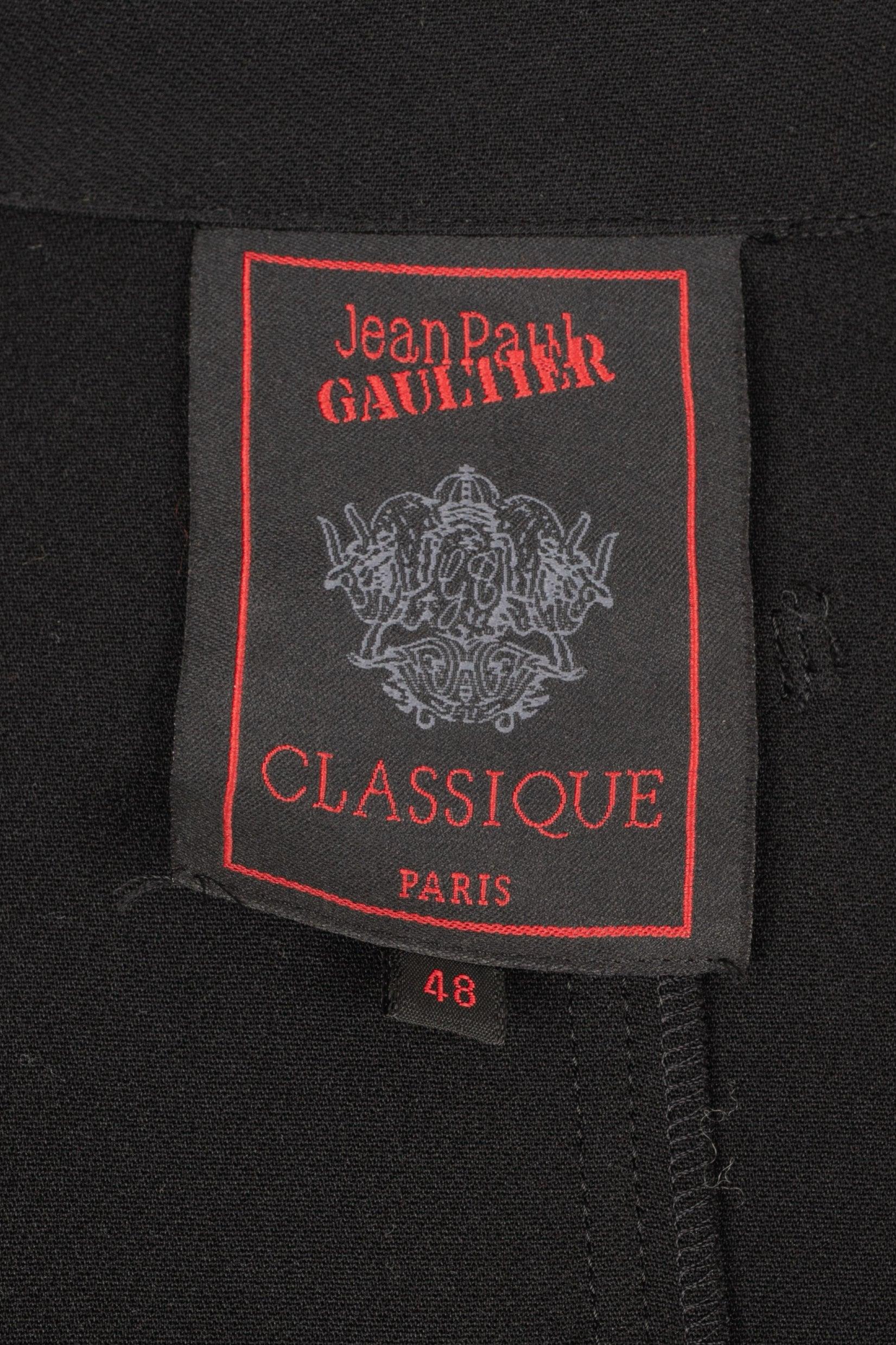 Jean-Paul Gaultier Black Fabric Jacket For Sale 5