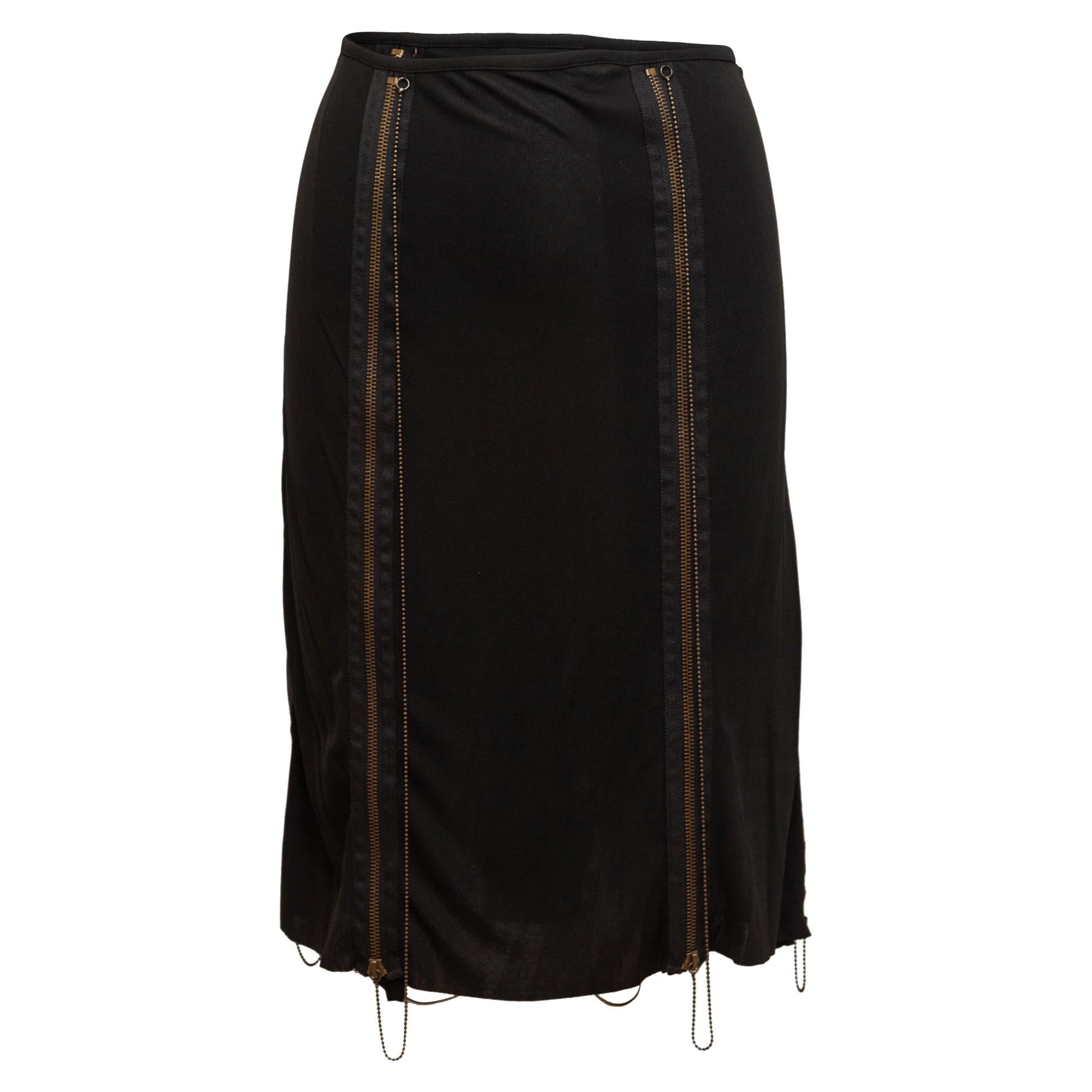 Jean Paul Gaultier Black Femme Zipper Skirt