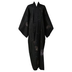 Jean Paul Gaultier Jeans nero e grigio, vestaglia a kimono 2002