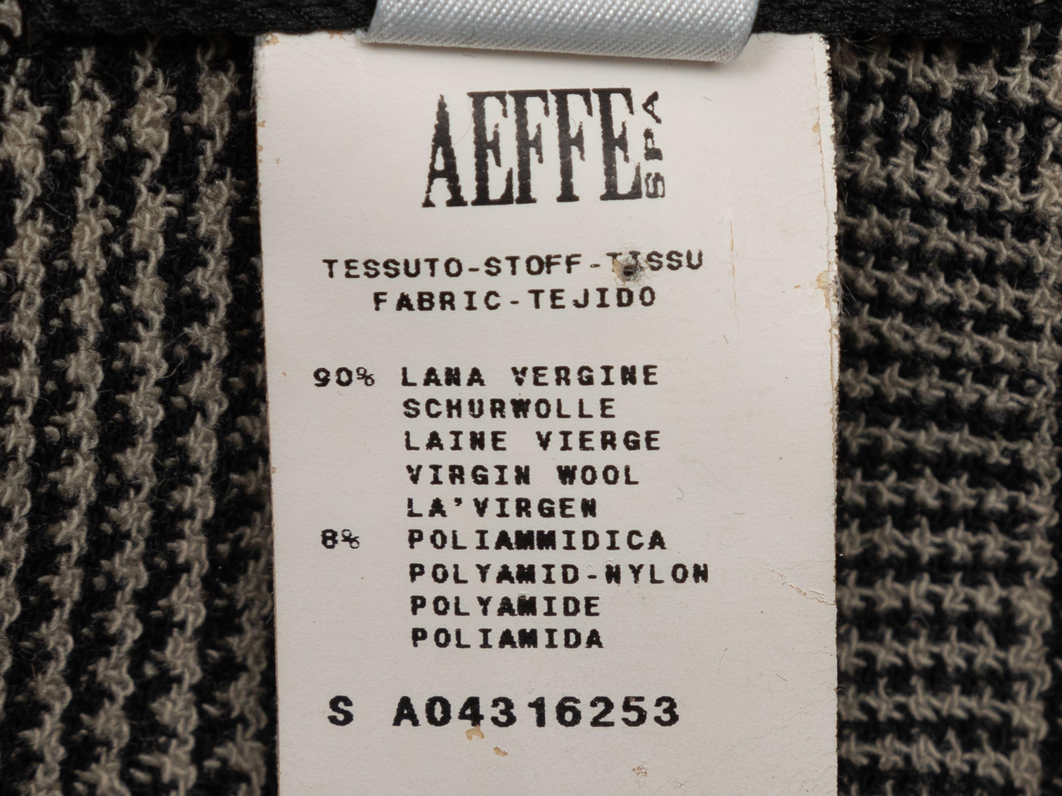 Jean Paul Gaultier Black & Grey Virgin Wool Houndstooth Vest In Good Condition In New York, NY