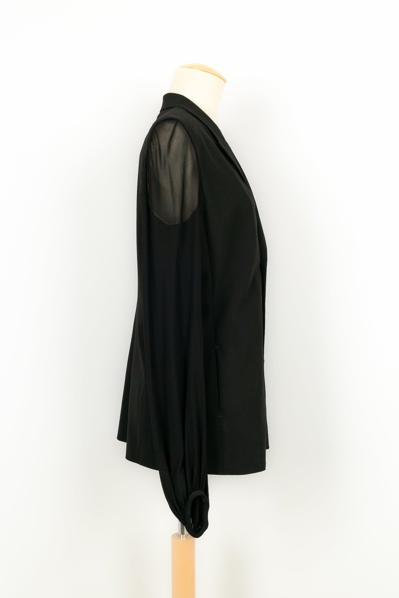 Women's Jean Paul Gaultier Black Jacket in Blended Wool For Sale