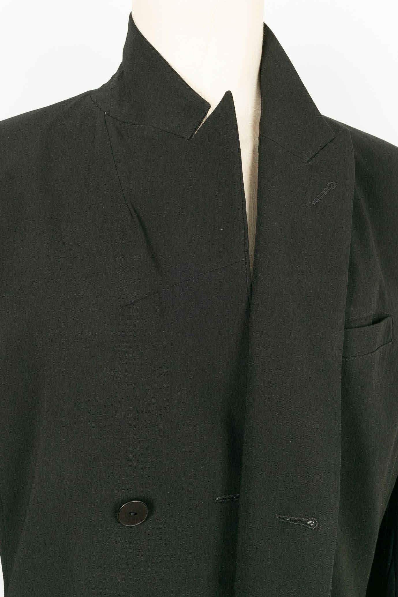 Jean Paul Gaultier Black Jacket in Blended Wool For Sale 5
