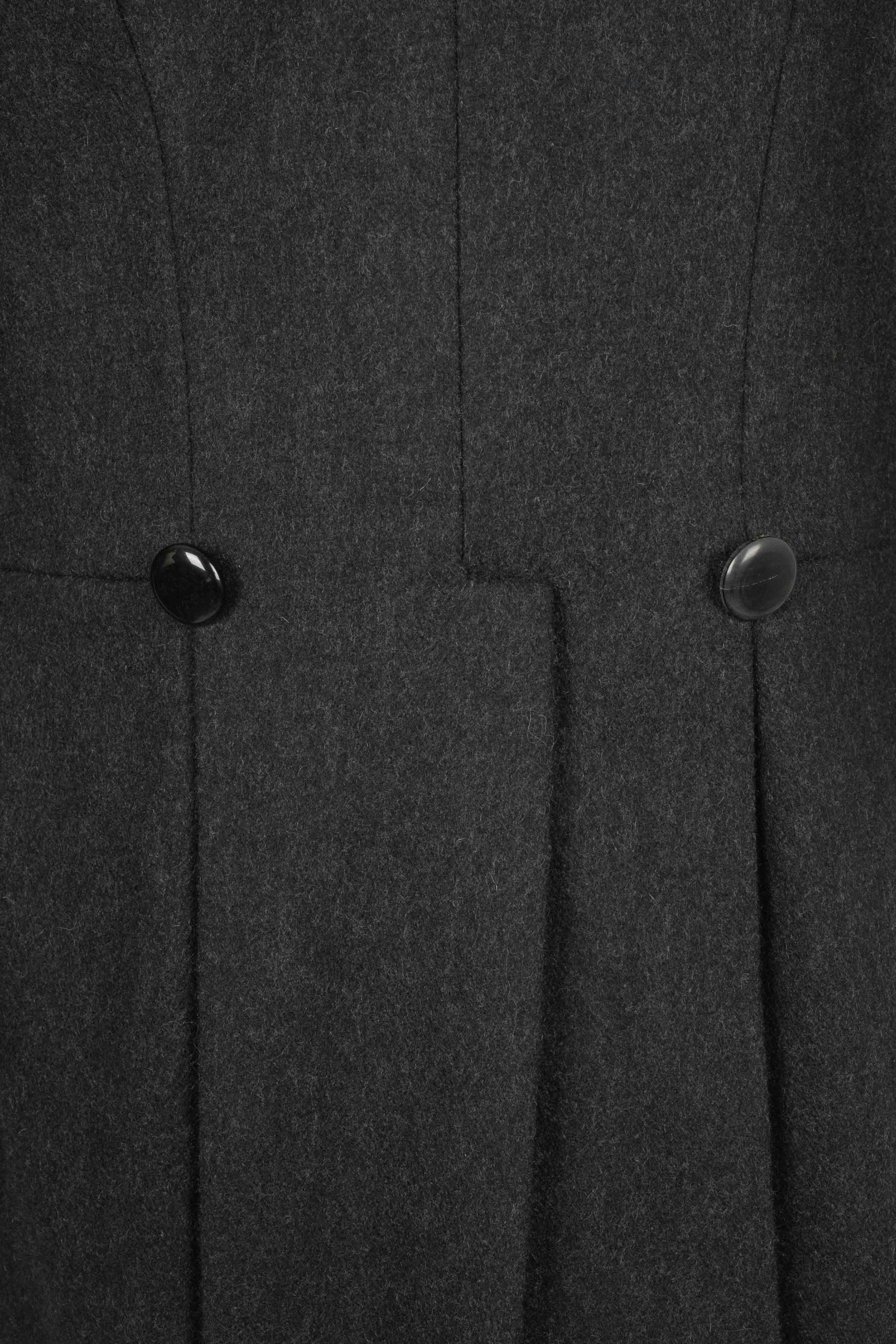 Jean-paul Gaultier Black Leather and Wool Tail Jacket for Men's 8