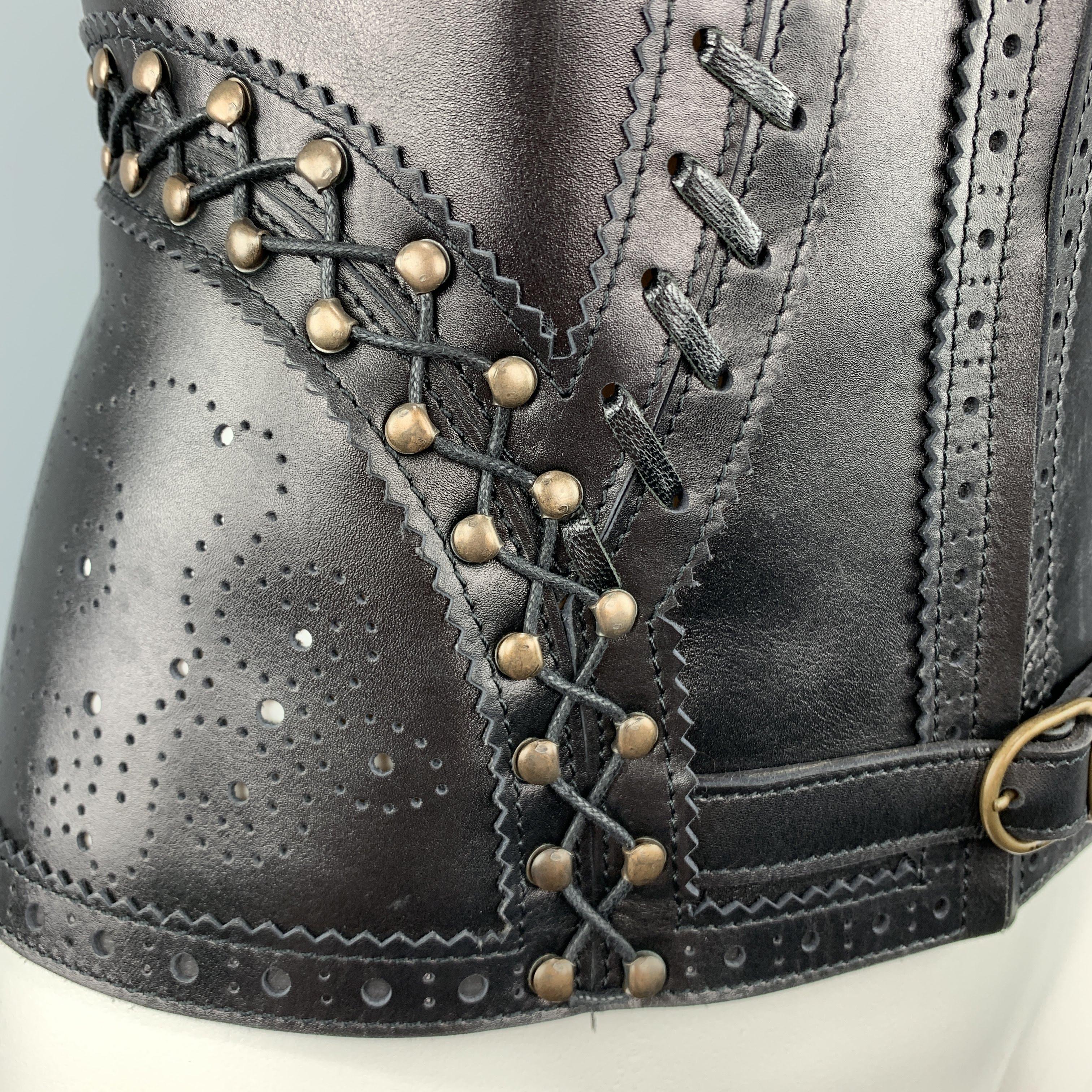 corset whipstitch belt