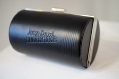 Jean Paul Gaultier black leather shoulder bag