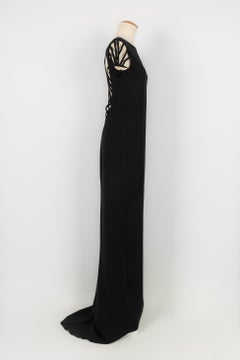 Jean Paul Gaultier Black Long Dress Resort Collection 36FR, 2011