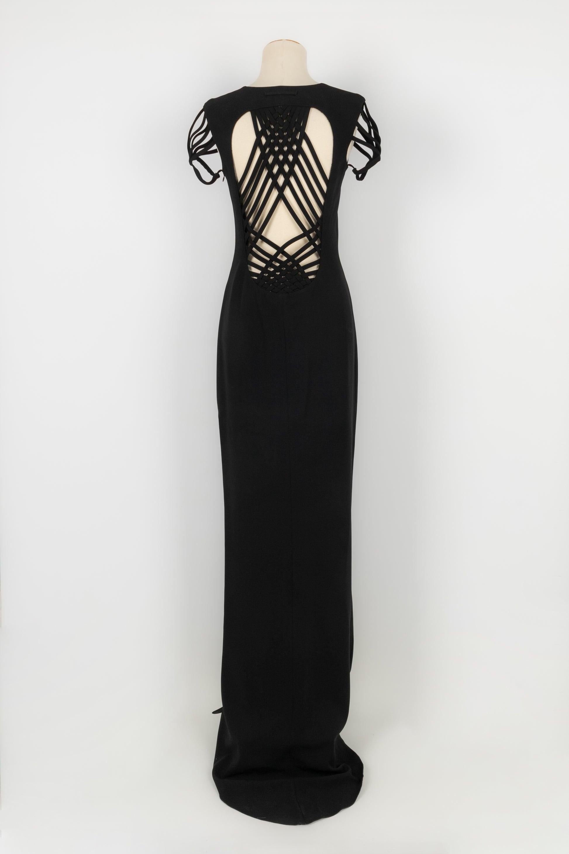 Women's Jean Paul Gaultier Black Long Dress Resort Collection 36FR, 2011