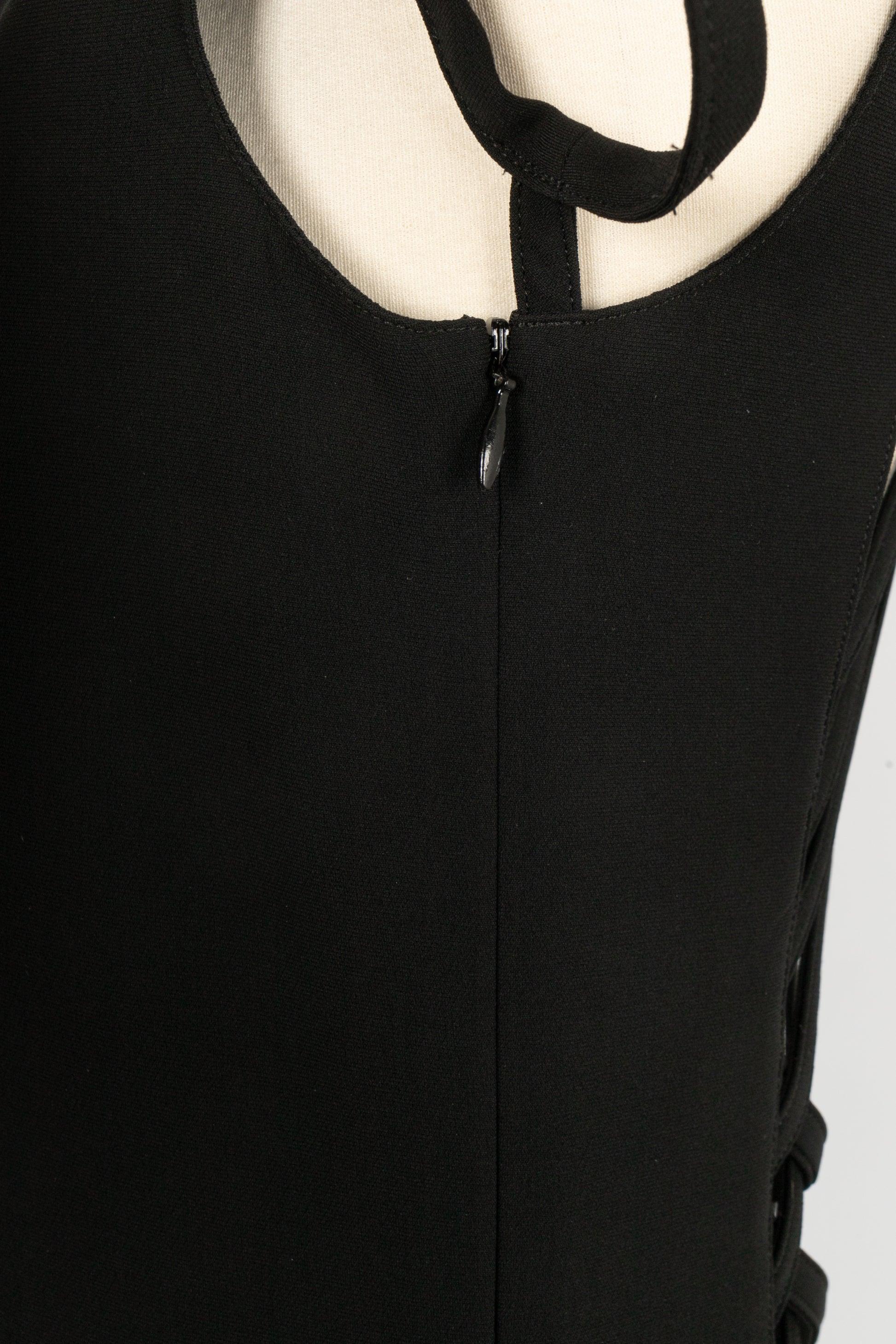 Jean Paul Gaultier Black Long Dress Resort Collection 36FR, 2011 4