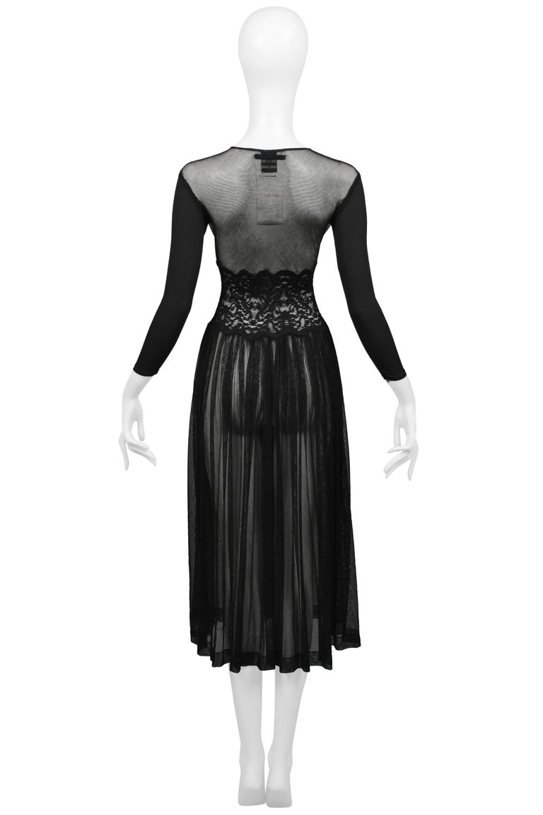 Jean Paul Gaultier Black Mesh, Lace And Tulle Ballet Dress 1988 at 1stDibs