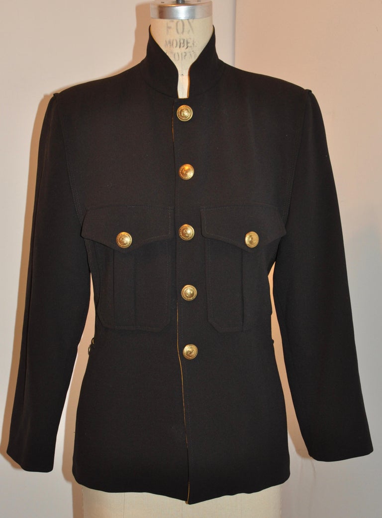 Jean Paul Gaultier Black Military-Style Jacket