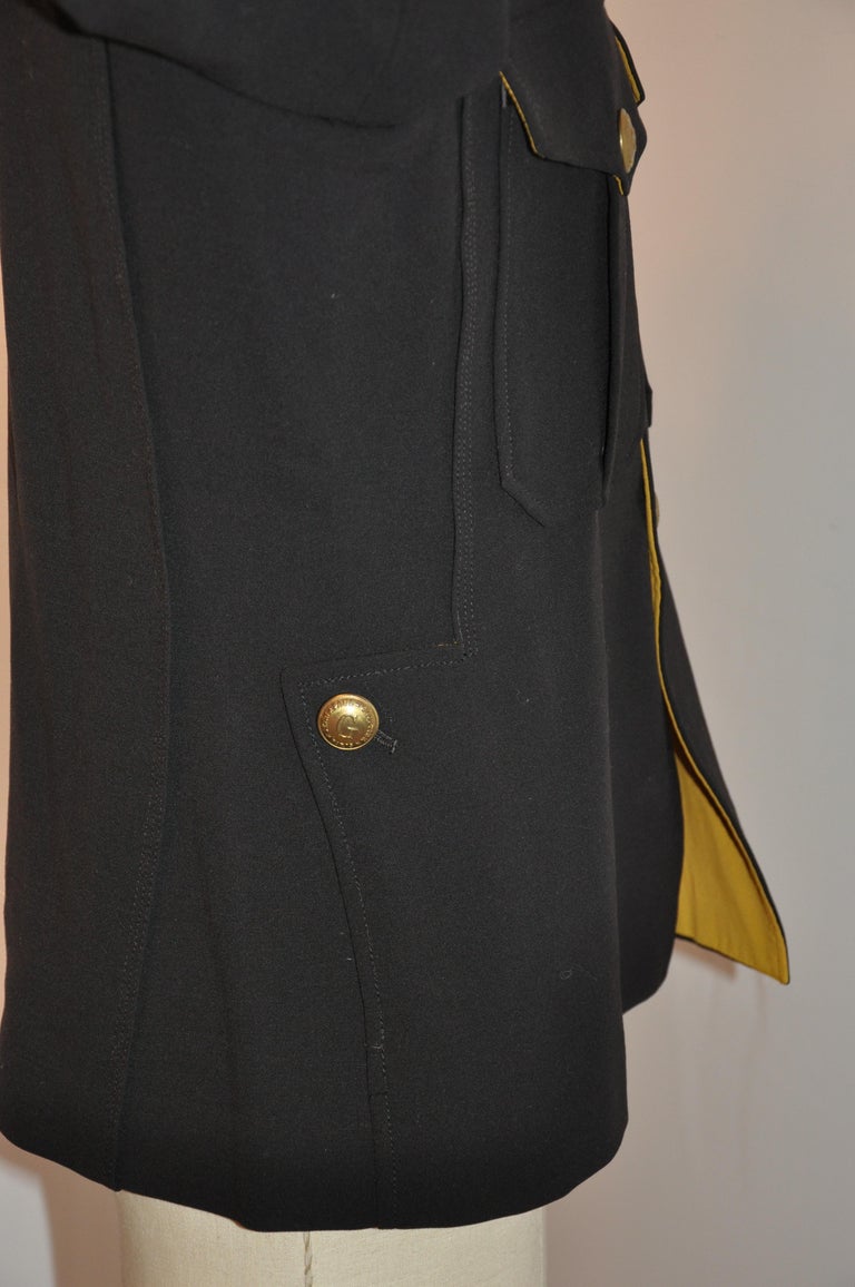 Jean Paul Gaultier Black Military-Style Jacket For Sale 3