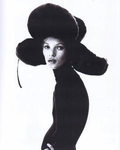 Jean Paul Gaultier black oversized puffer trapper hat, fw 1993