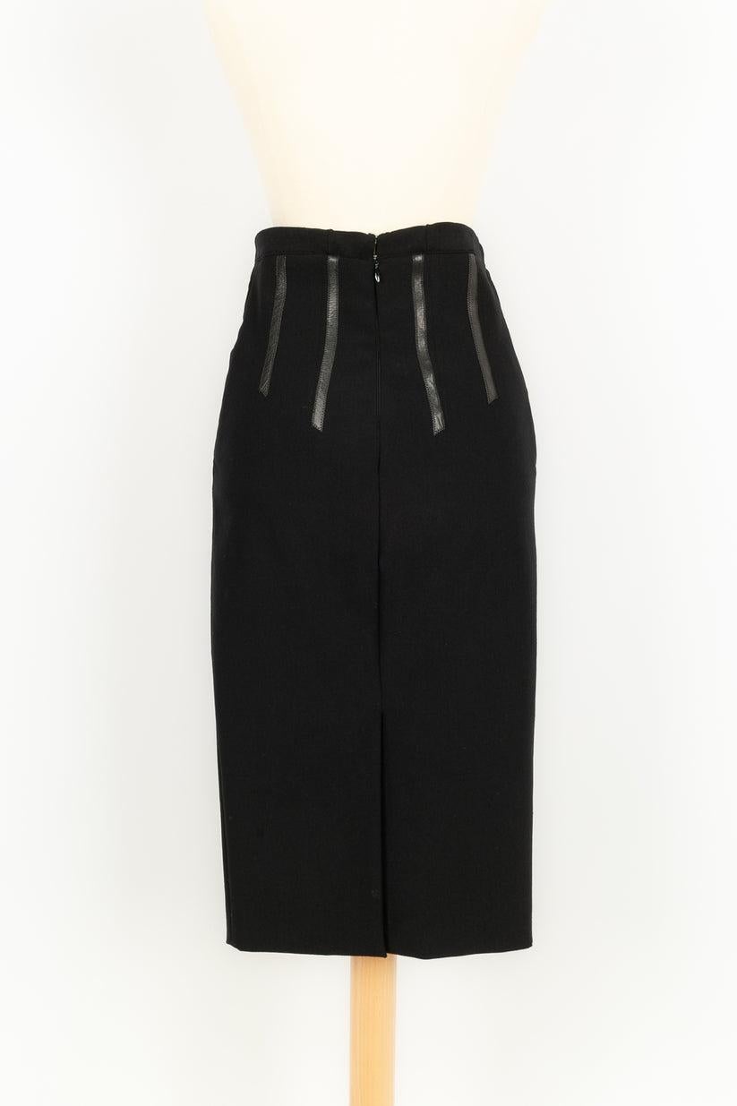 Women's Jean-Paul Gaultier Black Skirt, Size 36FR For Sale