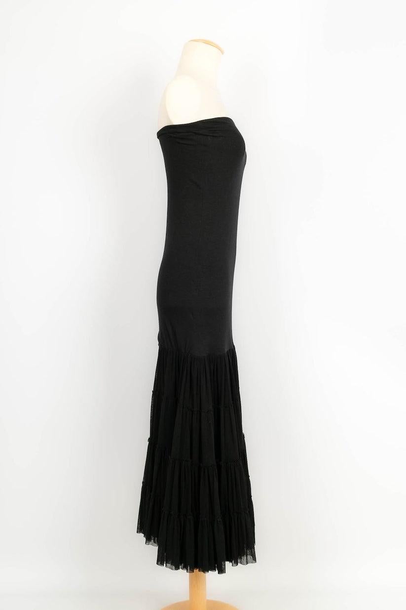 Women's Jean Paul Gaultier Black Strapless Dress For Sale