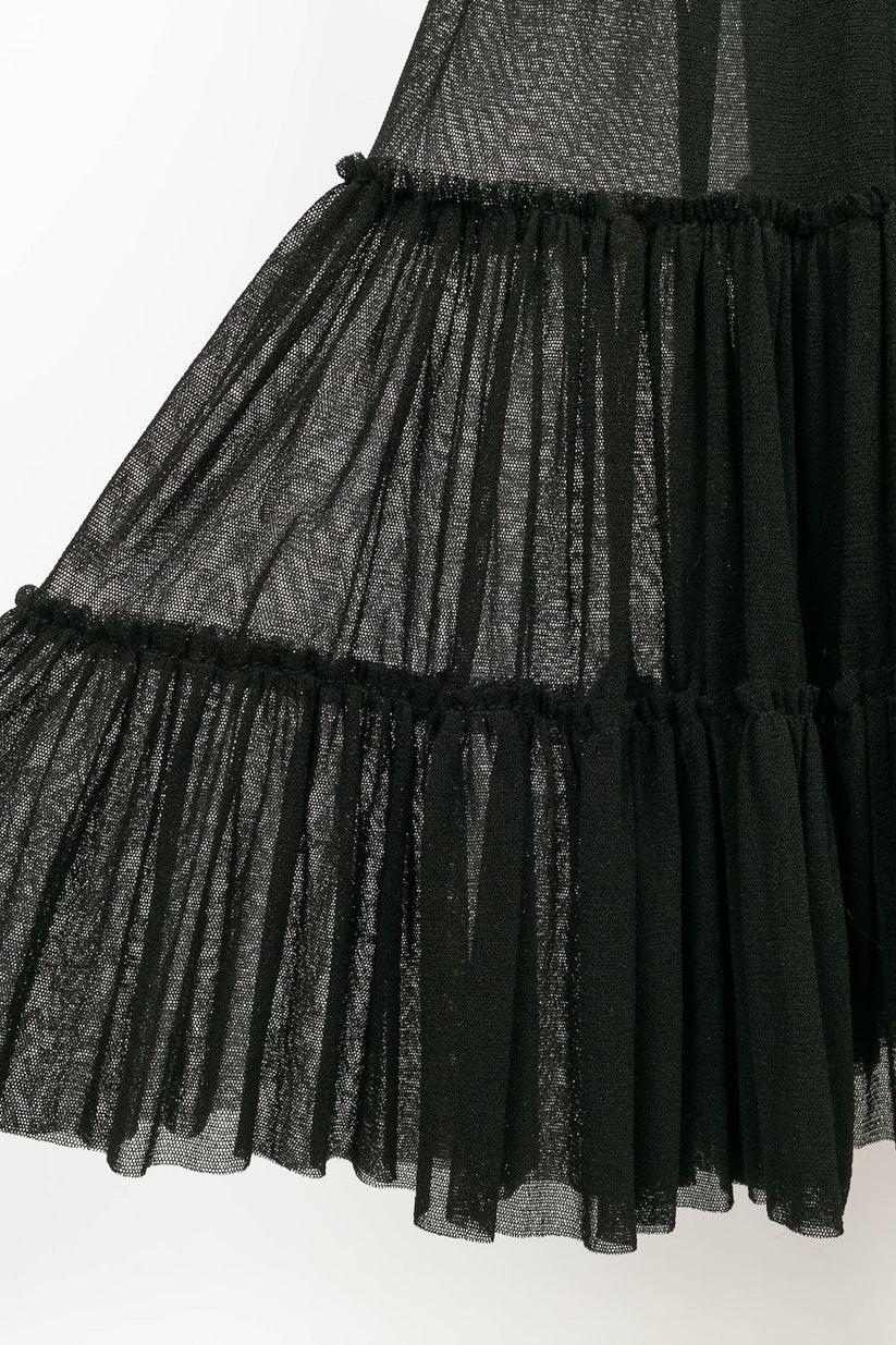 Jean Paul Gaultier - Robe sans bretelles noire en vente 1