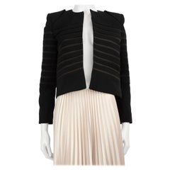 Jean Paul Gaultier Black Striped Wool Blazer Size XS