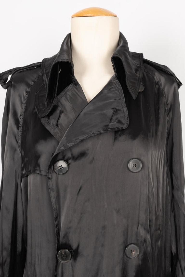 Jean-Paul Gaultier Black Trench Coat For Sale 1