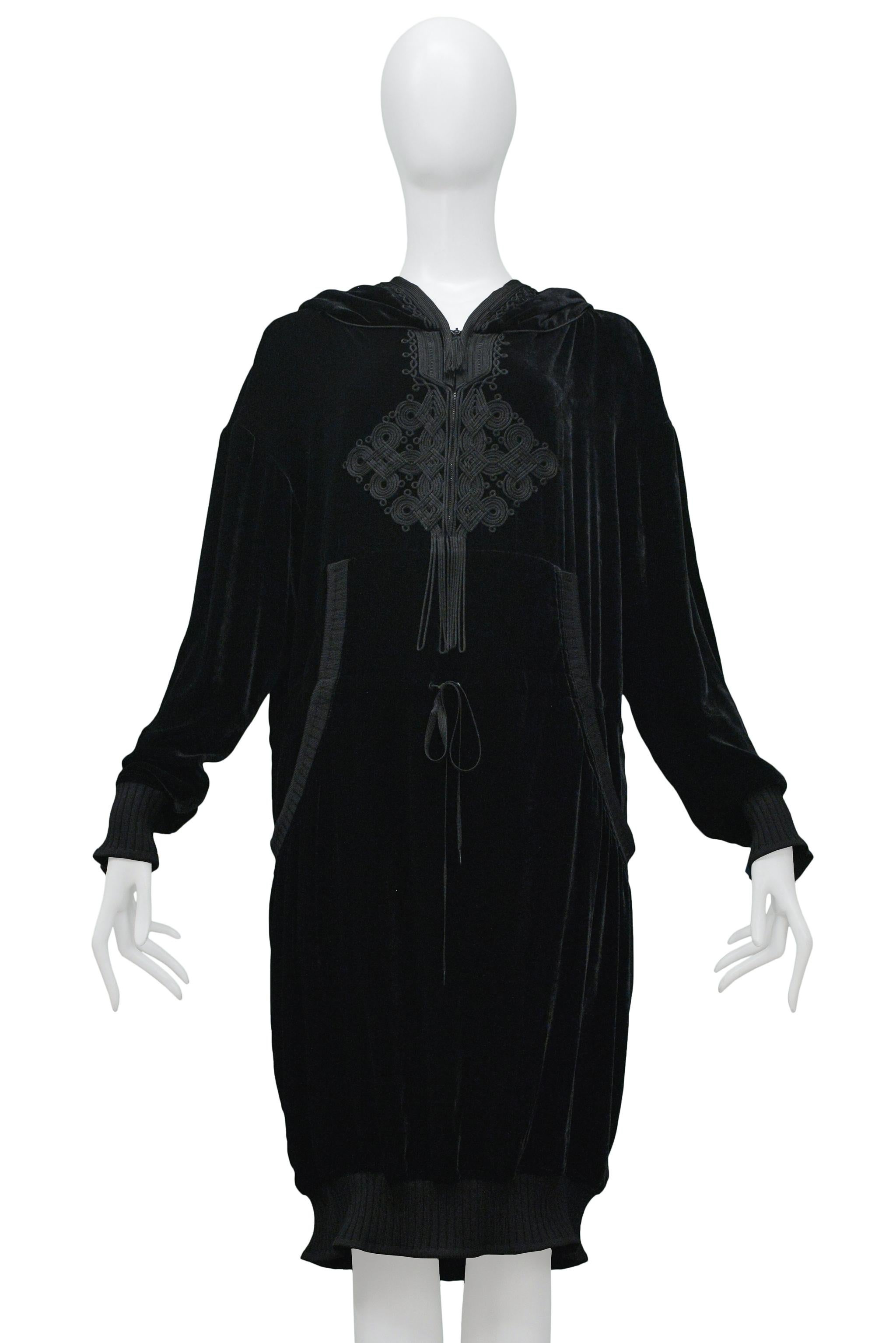 black velvet tunic
