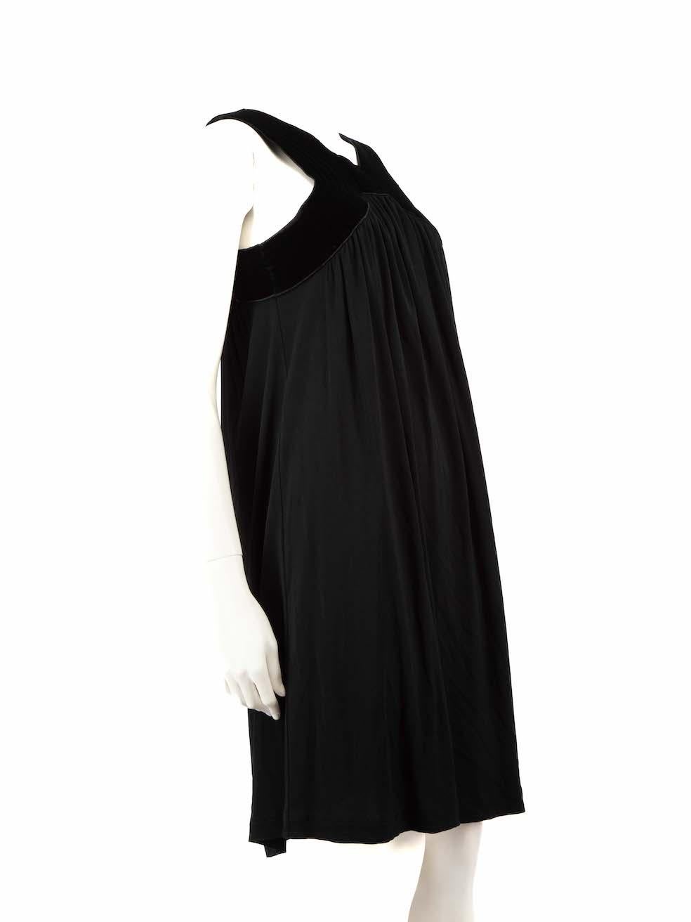 Jean Paul Gaultier Black Velvet Panel Dress Size M For Sale 2