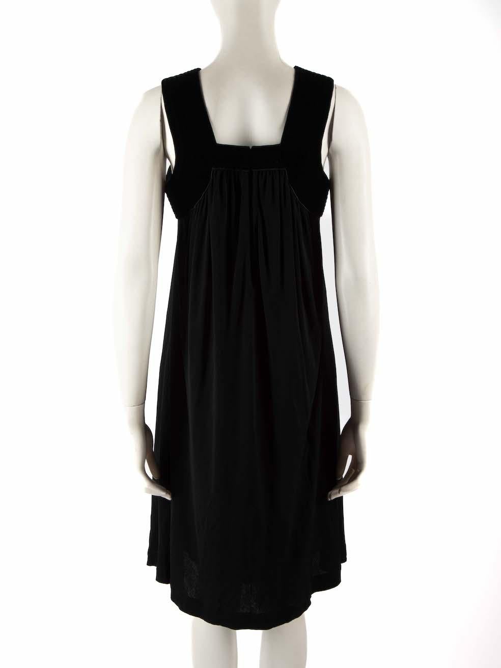 Jean Paul Gaultier Black Velvet Panel Dress Size M For Sale 3