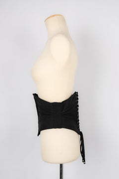 Jean-Paul Gaultier Black Wool Corset Belt
