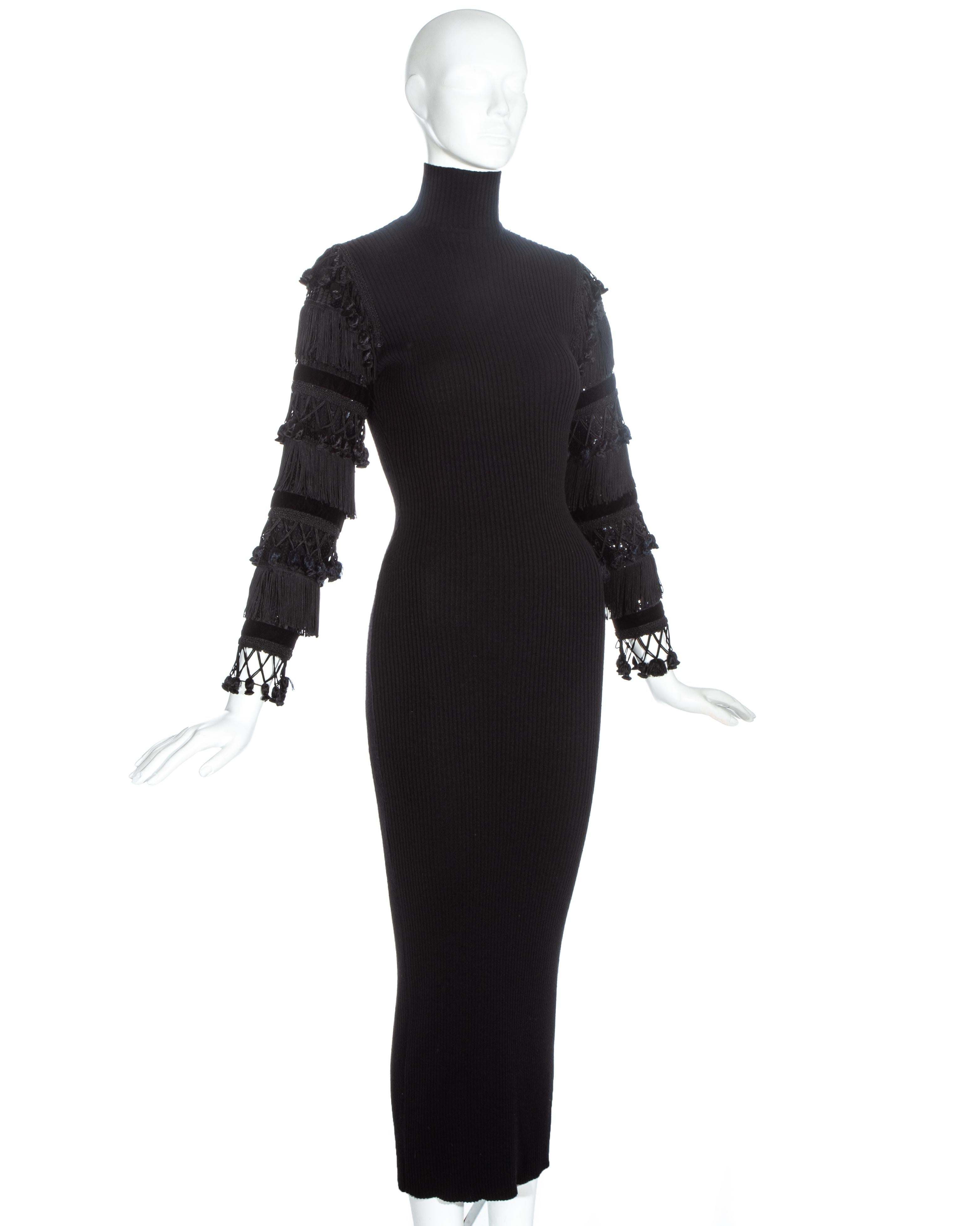black wool dresses with sleeves