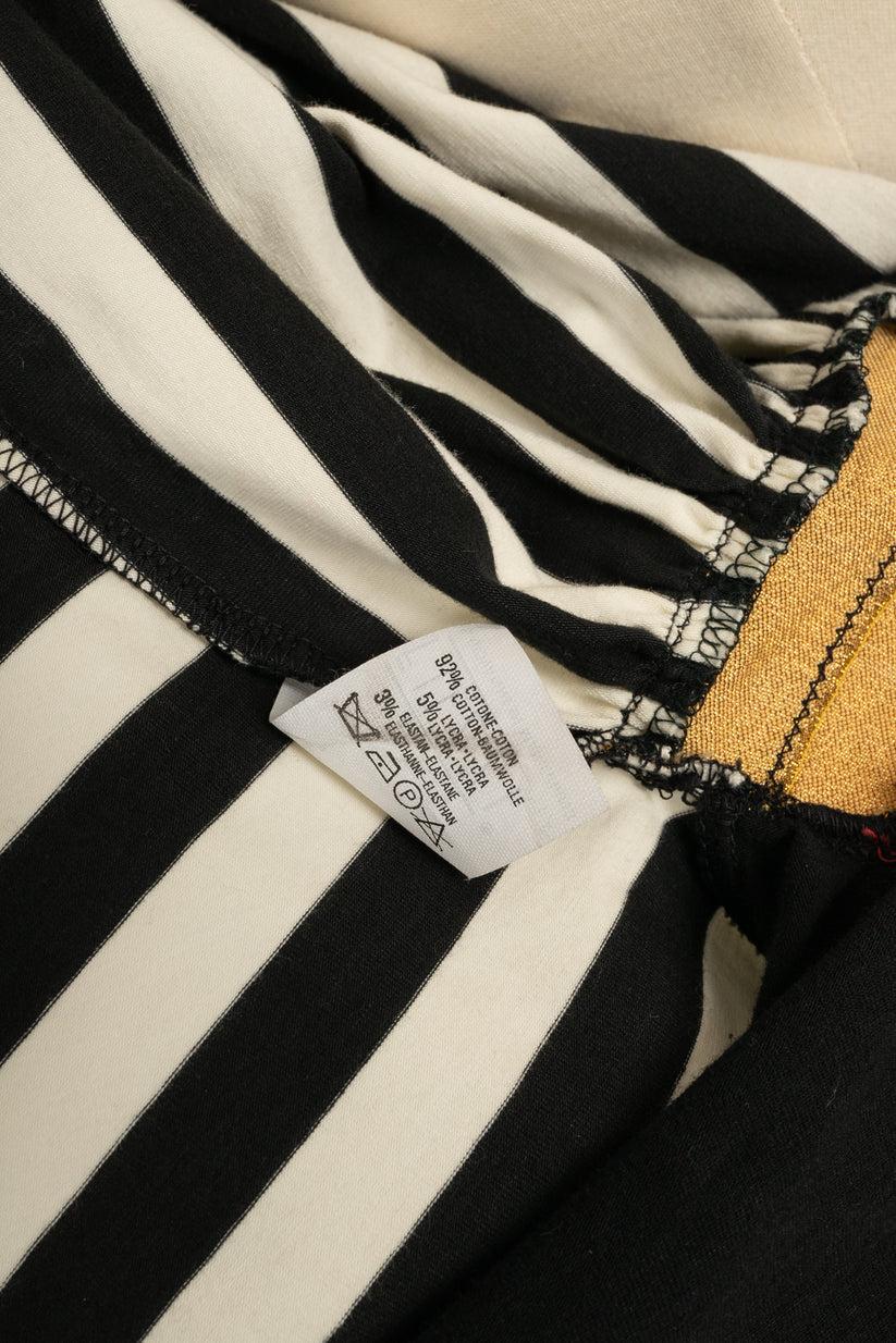 Jean-Paul Gaultier Blended Cotton Striped Top For Sale 3