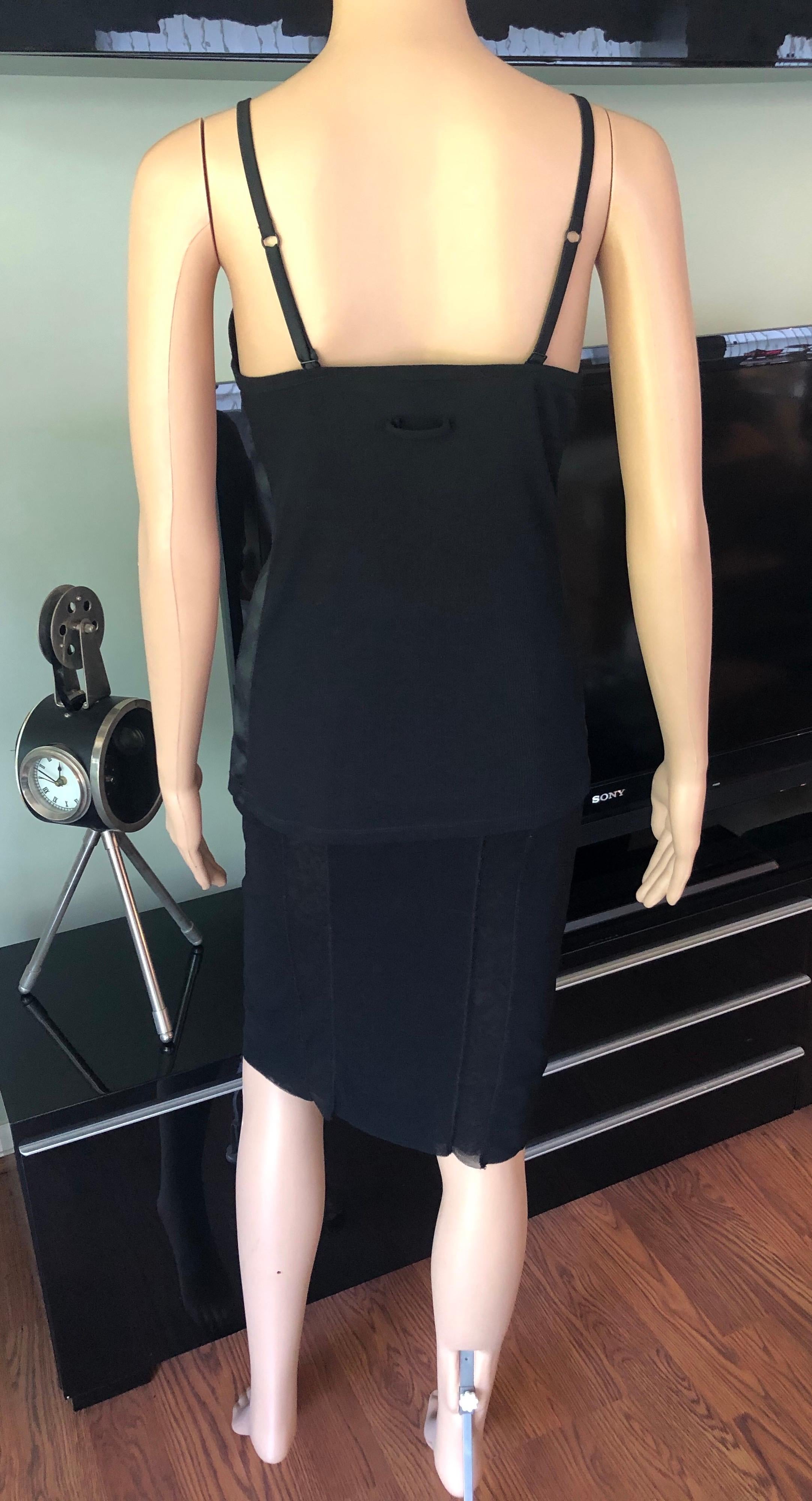 Women's or Men's Jean Paul Gaultier Bondage Cone Bra Top and Mini Skirt 2 Piece Set For Sale