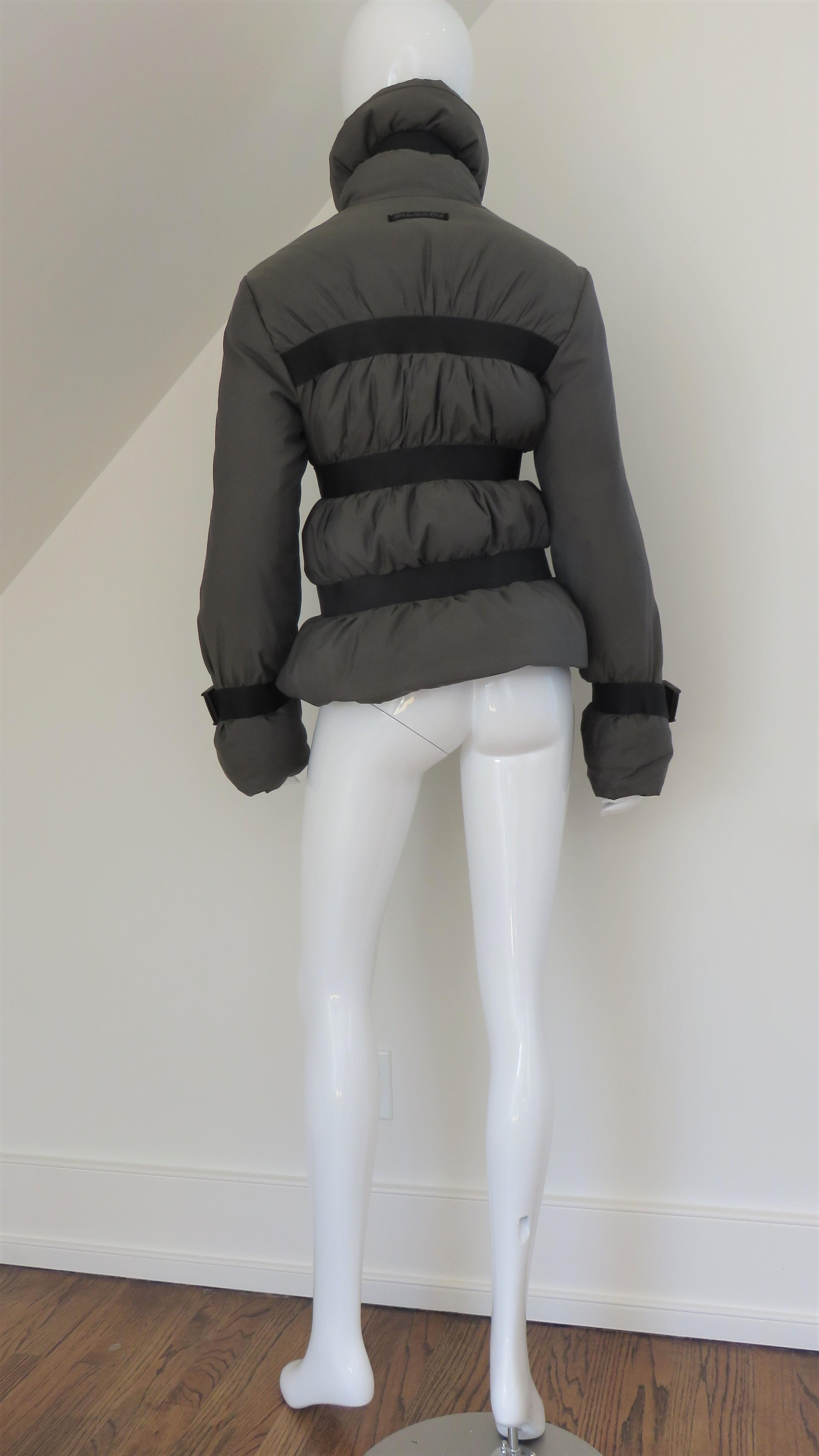 Jean Paul Gaultier Puff Jacket with Straps  8