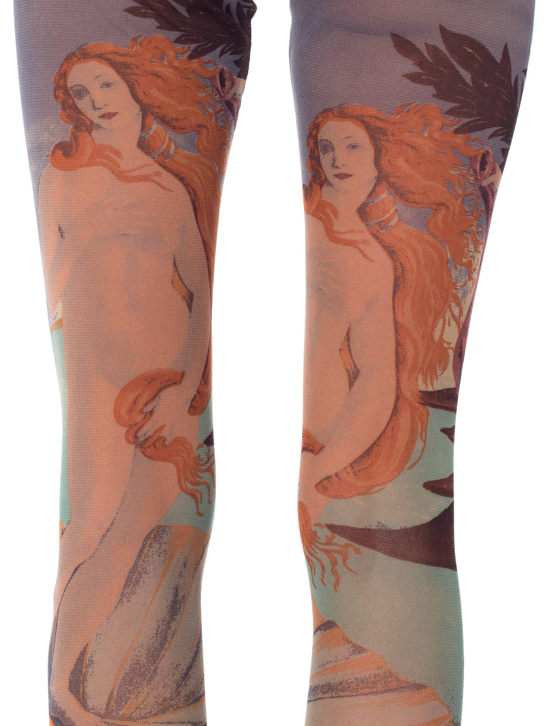 Women's Jean Paul Gaultier Botticelli Venus Sheer Net Leggings