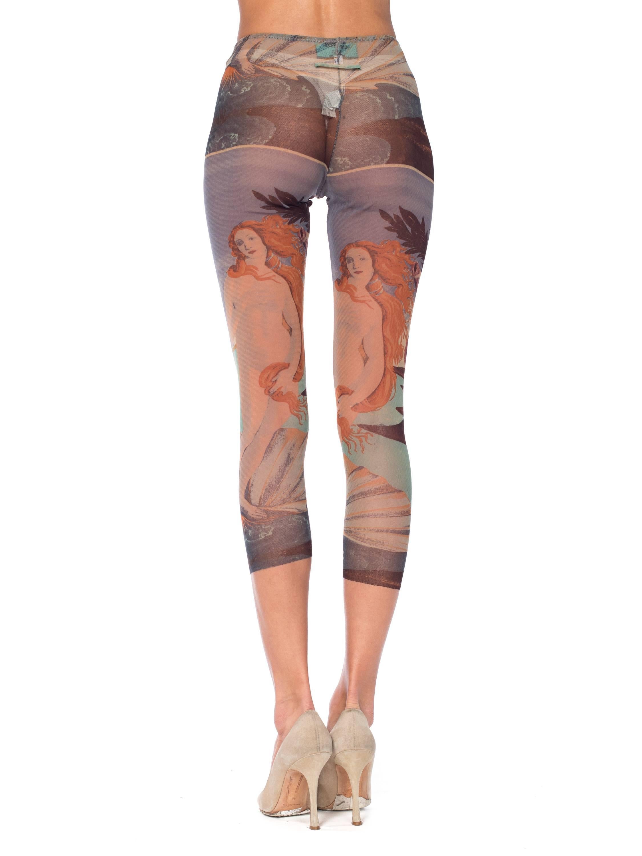 Jean Paul Gaultier Botticelli Venus Sheer Net Leggings 1