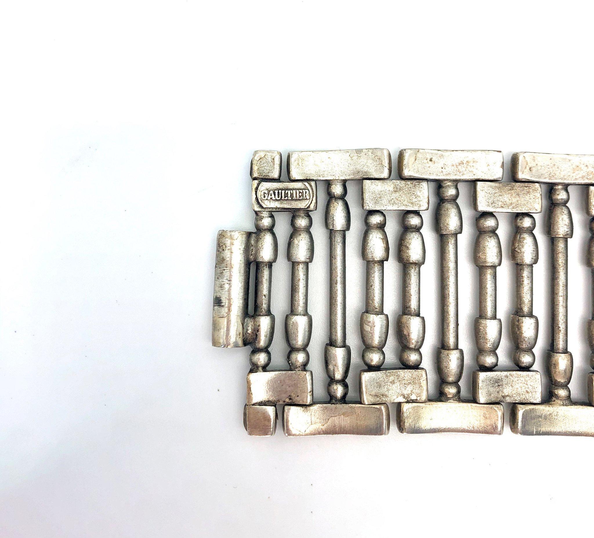 Jean Paul Gaultier Bracelet Vintage 1990s Cuff In Good Condition In London, GB