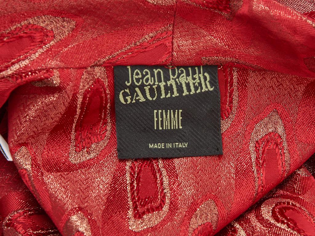 Jean Paul Gaultier Brocade Belted Kimono Inspired Coat 1