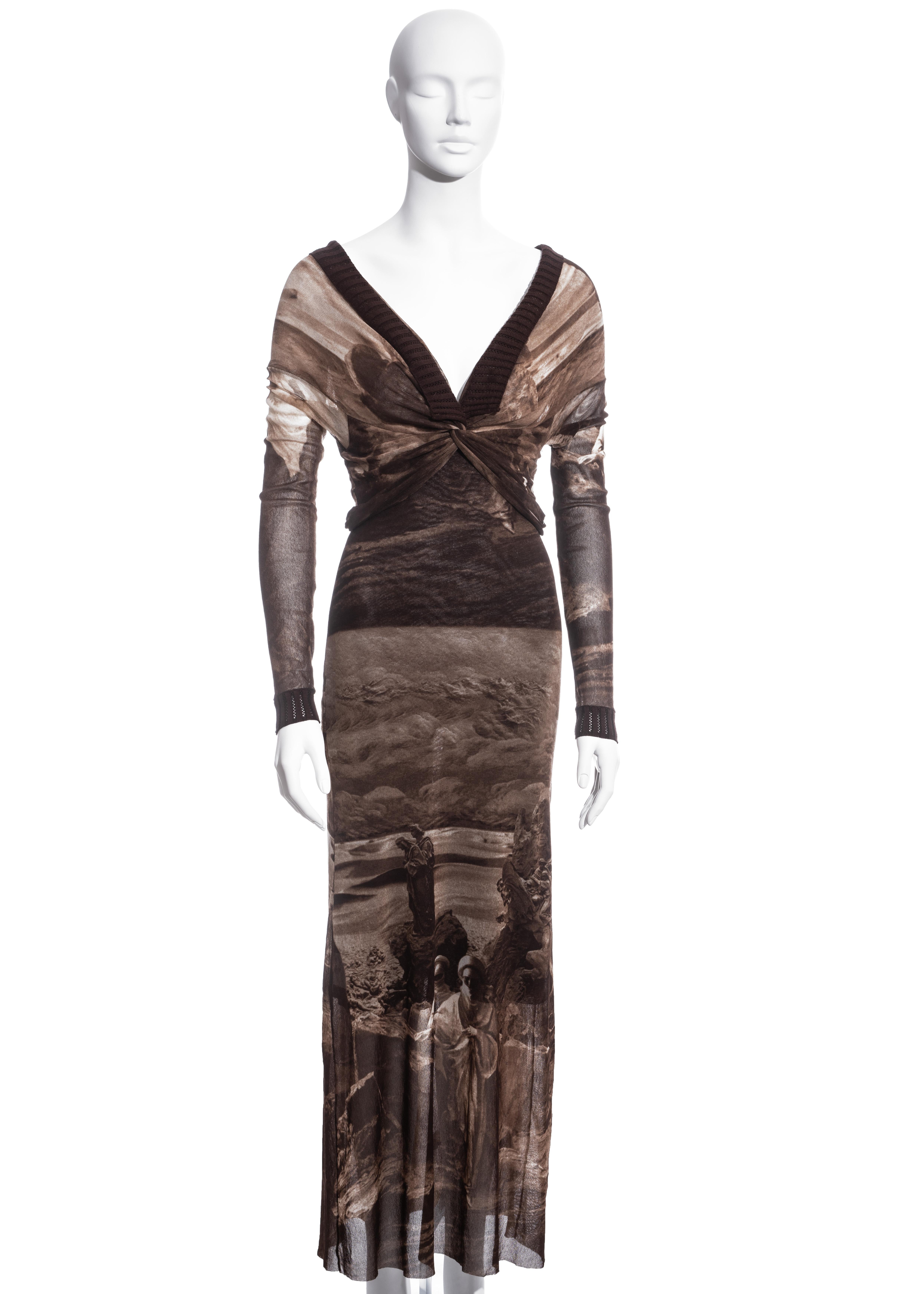 jean paul gaultier brown dress