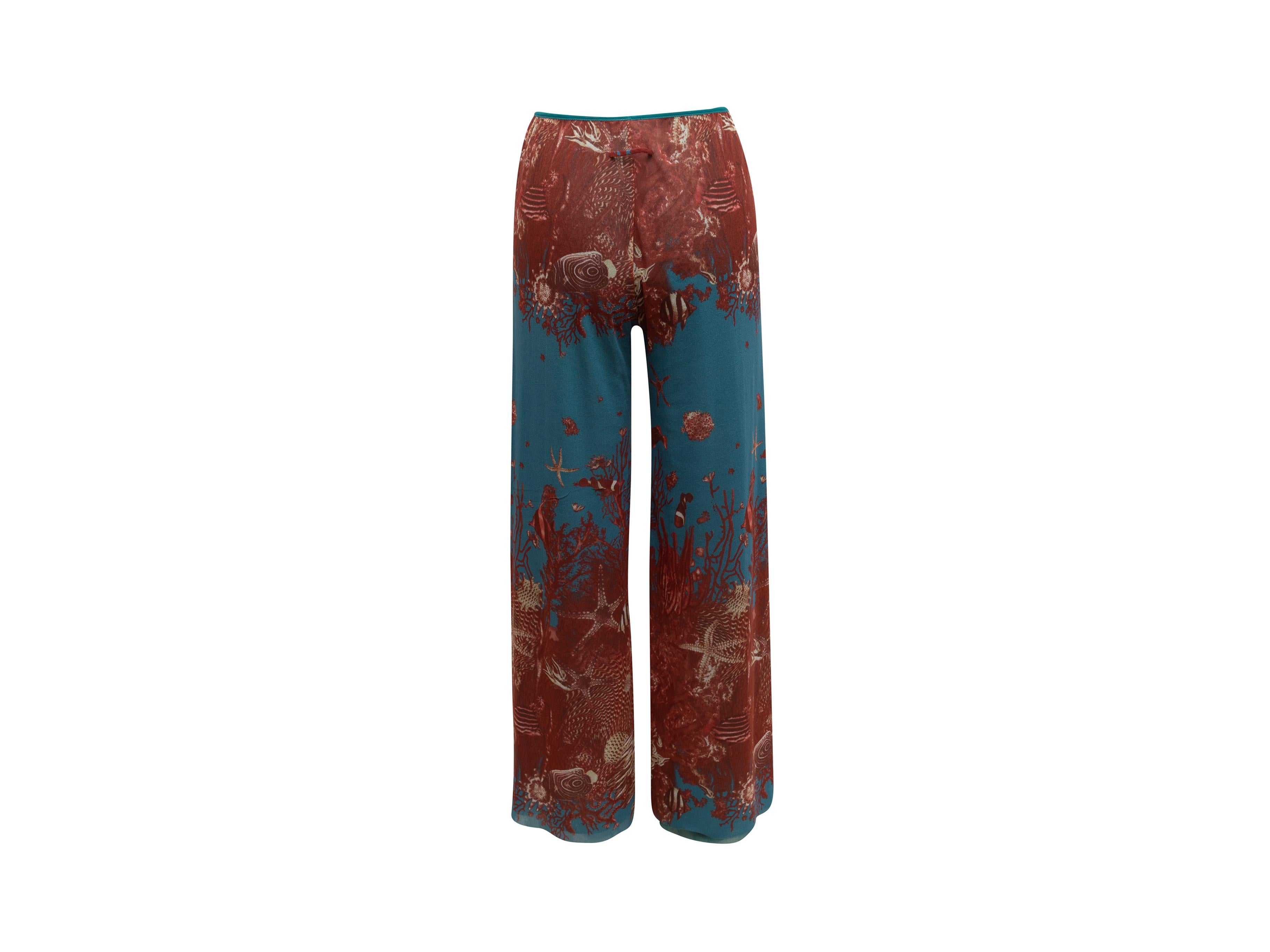 brown mesh pants