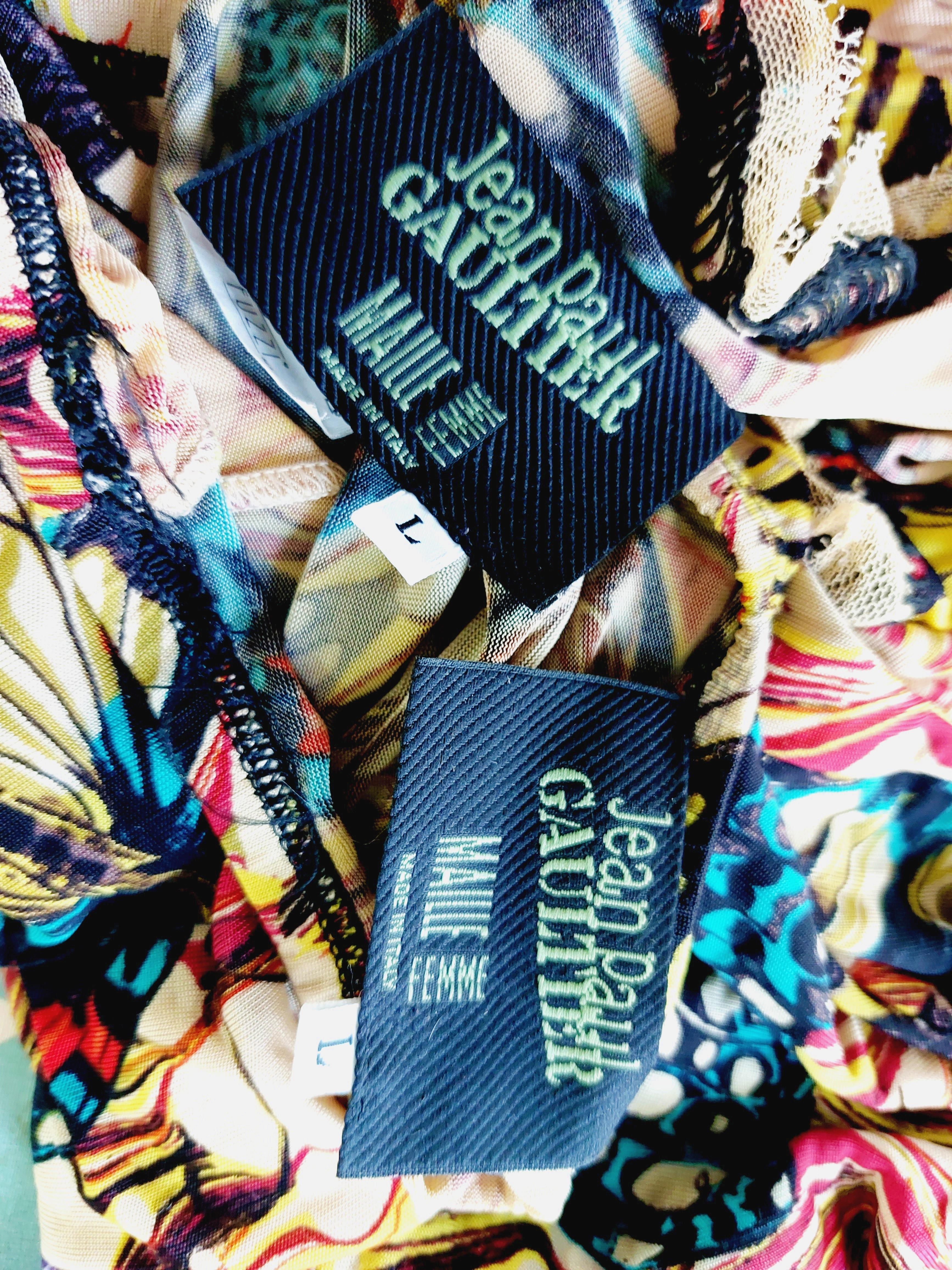 Jean Paul Gaultier Corsé Mariposa Kendall Jenner Vestido Óptico Top Falda en venta 15