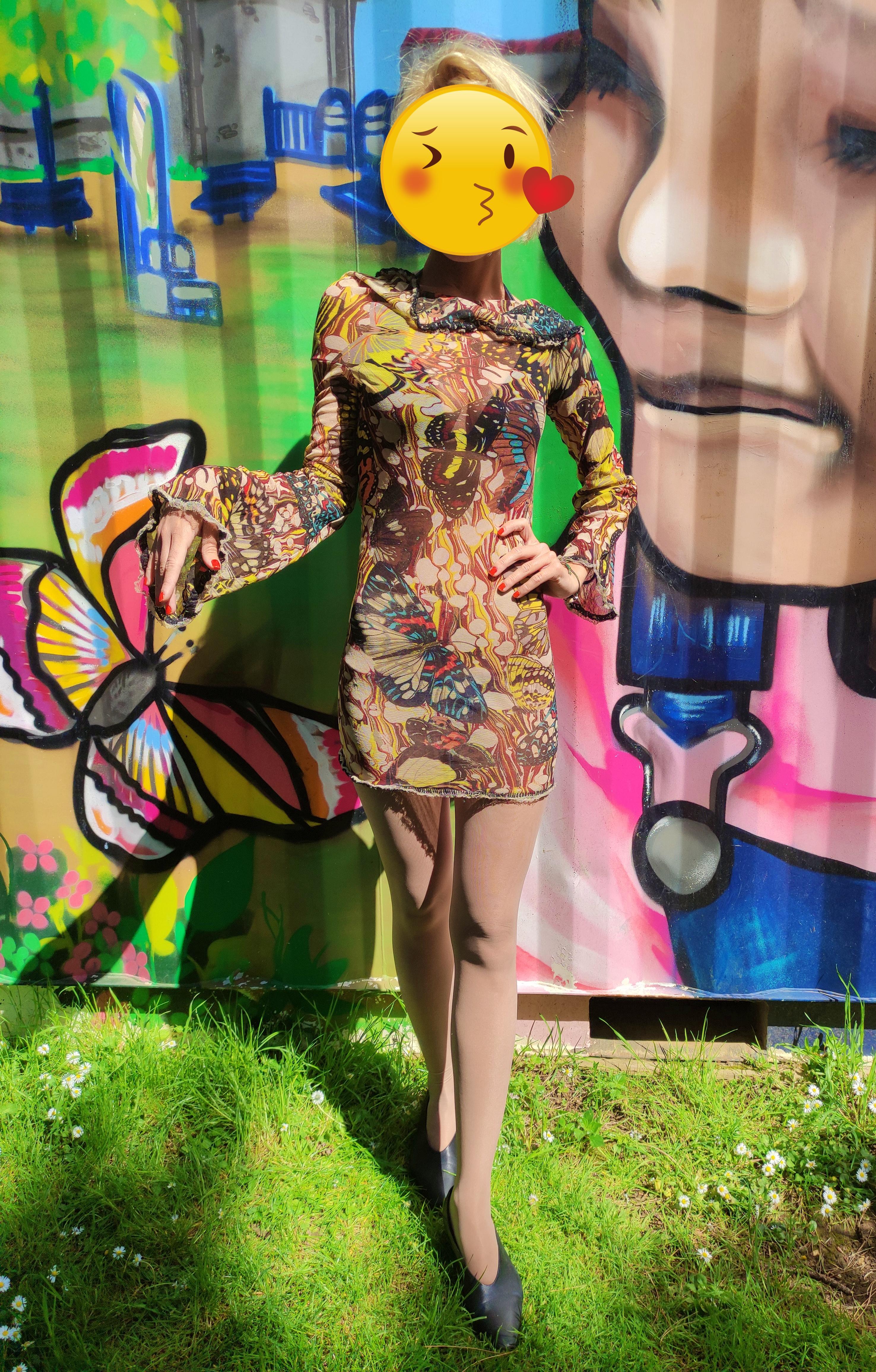 jean paul gaultier butterfly dress