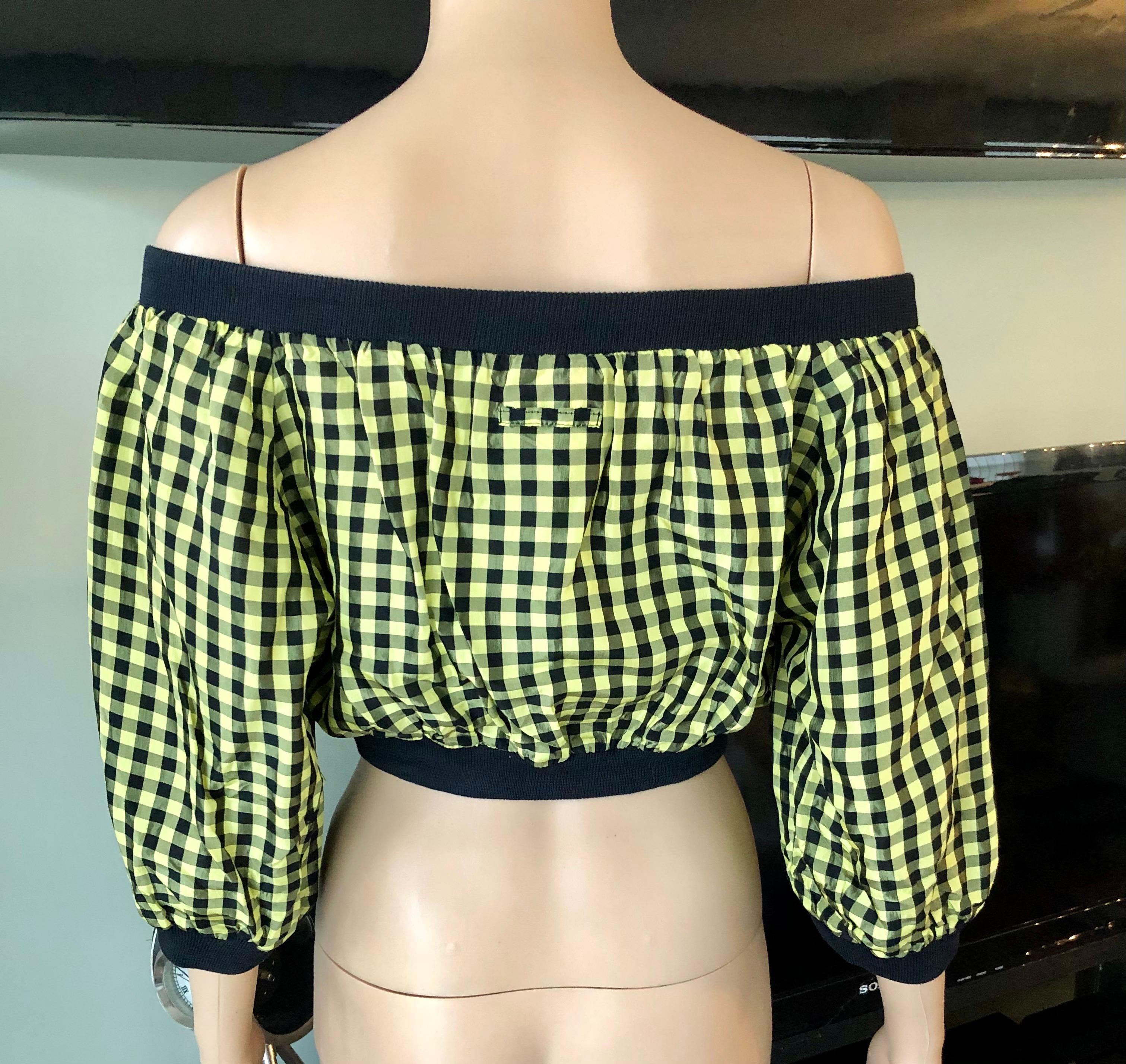 Donna Jean Paul Gaultier c. 1980 Vintage Clueless Crop Top in vendita