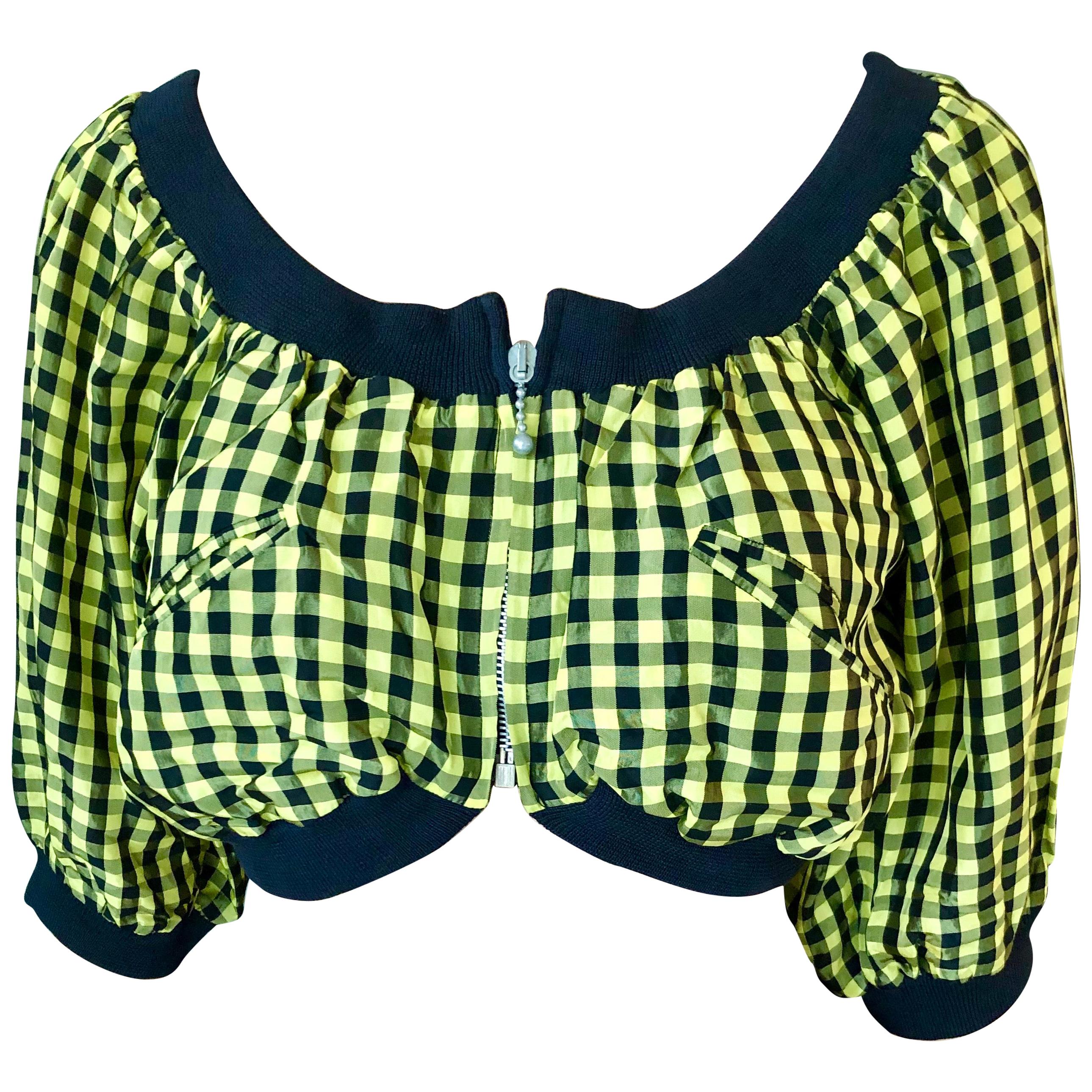 Jean Paul Gaultier c. 1980 Vintage Clueless Crop Top 