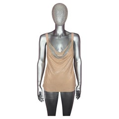 Jean Paul Gaultier ca. Frühjahr 2009: Tanktop aus Blush-Strick und Kettenhemd-Optik