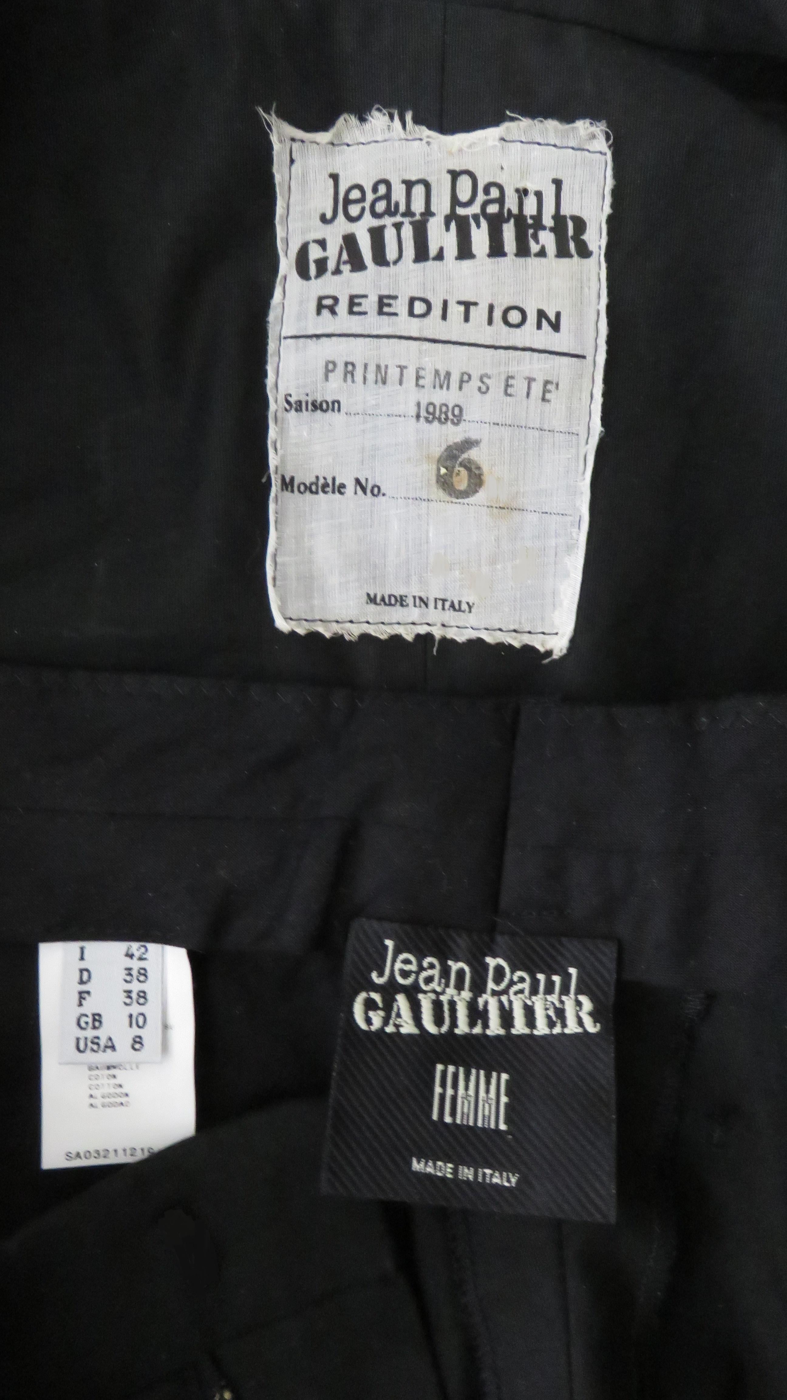 Jean Paul Gaultier Iconic Cage Corset lace up Jacket Pant Suit S/S 1989 For Sale 15
