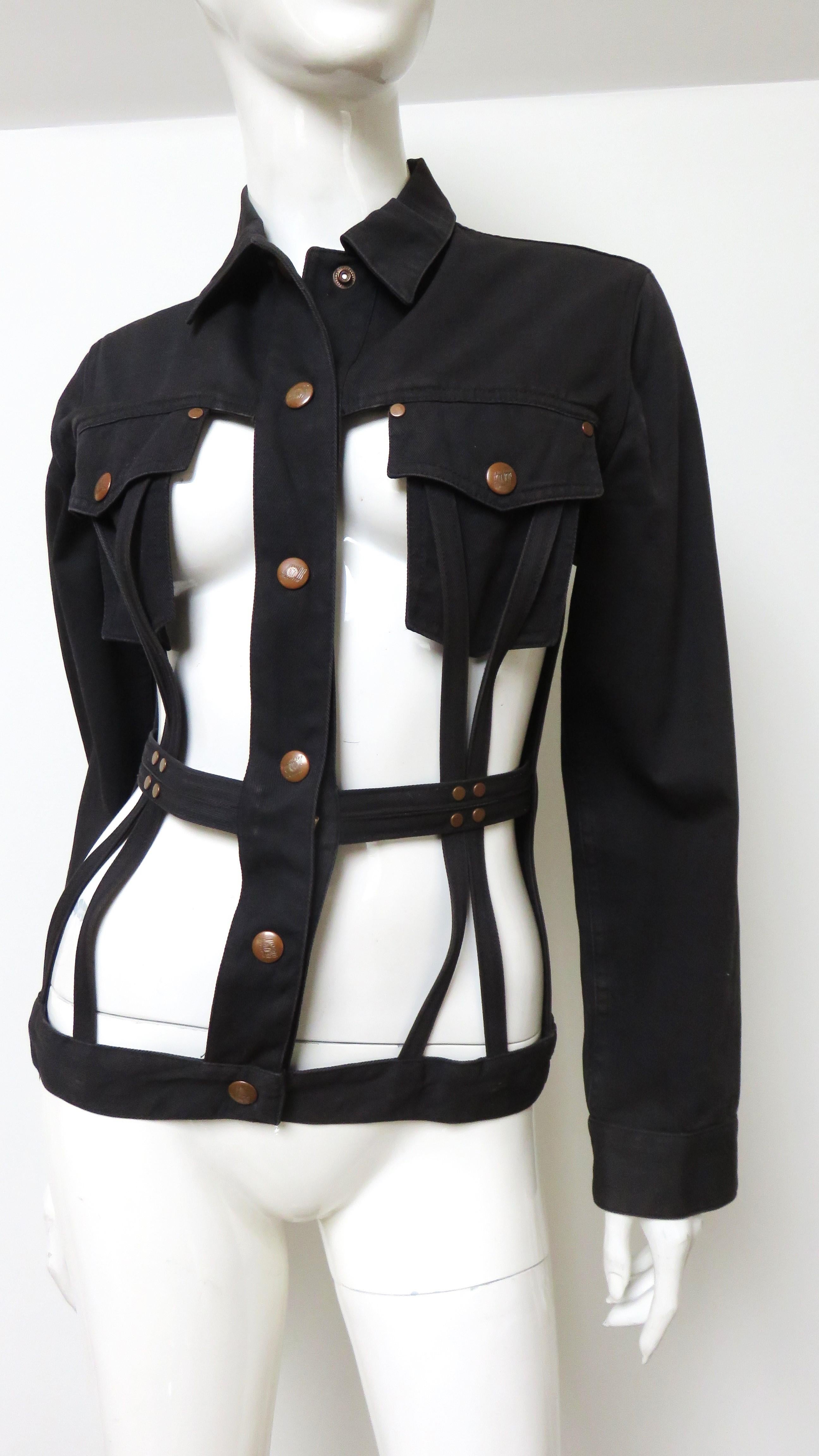 Jean Paul Gaultier Cage Jacket In Good Condition For Sale In Water Mill, NY