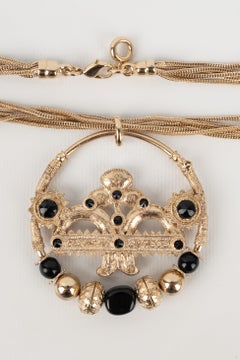 Jean Paul Gaultier Champagne Metal Necklace