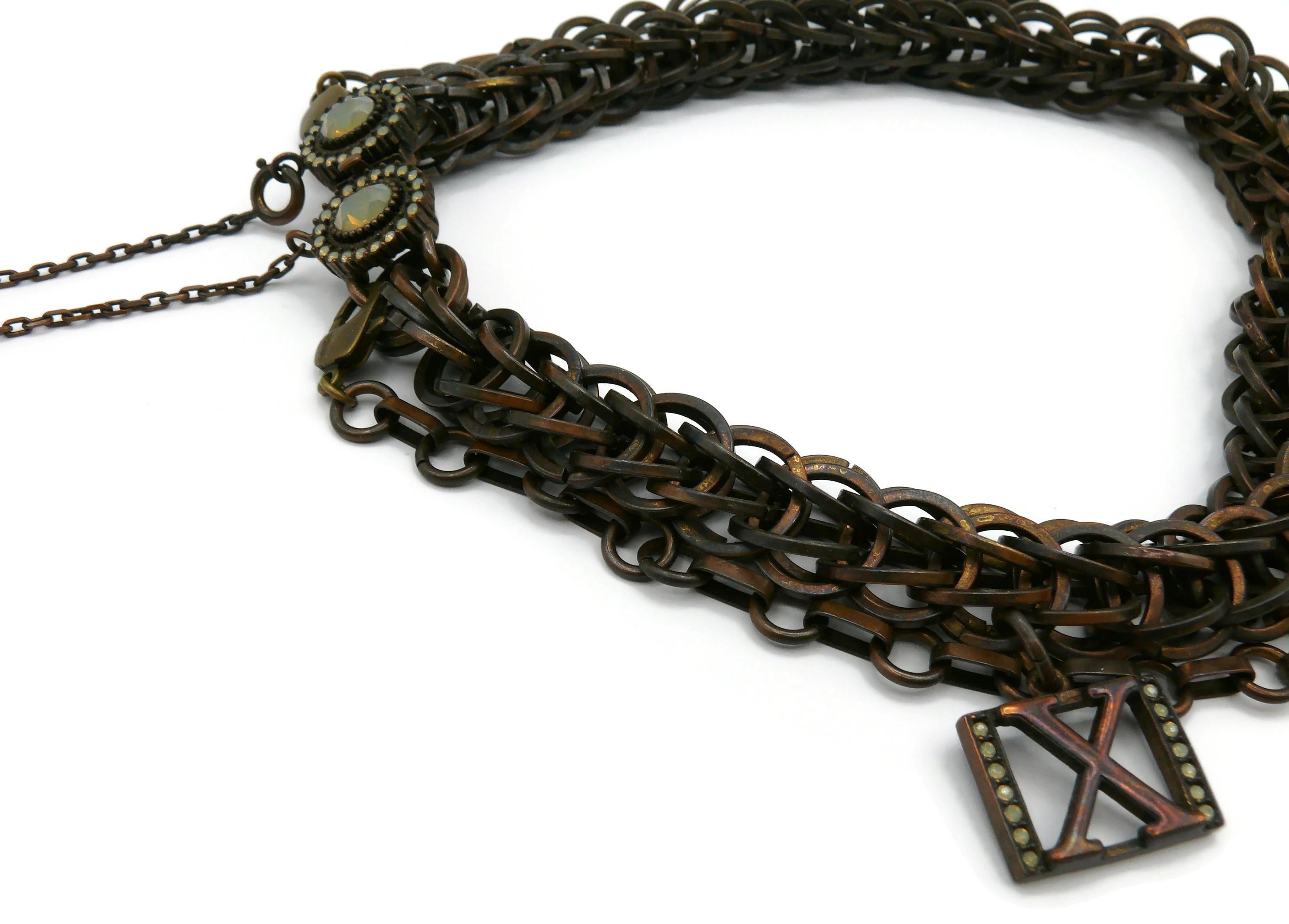 JEAN PAUL GAULTIER Charm Necklace In Good Condition For Sale In Nice, FR