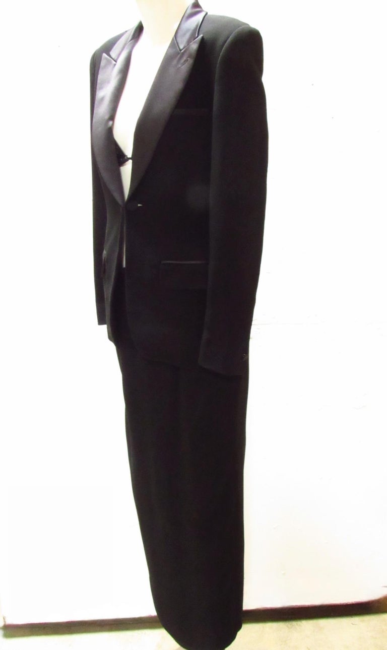 Jean Paul Gaultier Classique Black Tuxedo Dress For Sale at 1stDibs